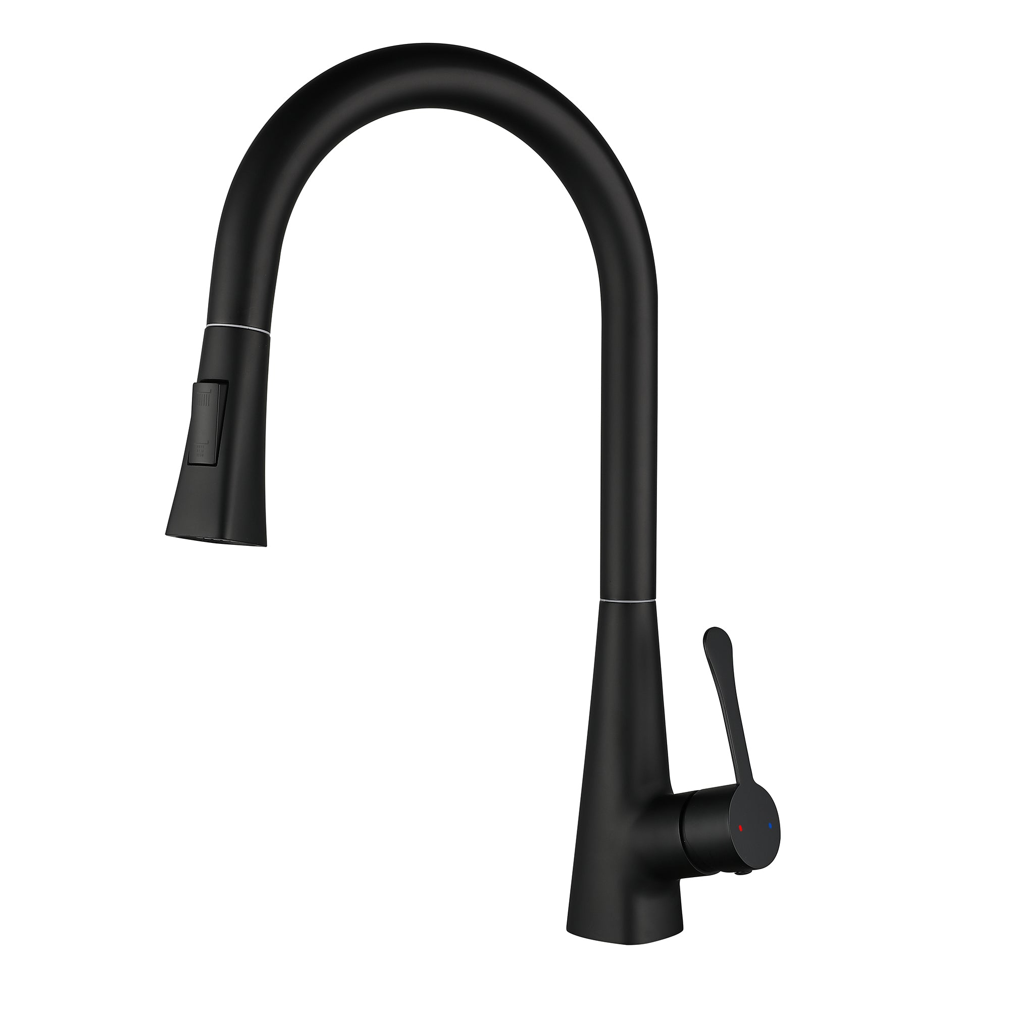 Single Handle Deck Mounted High Arc Pull Down Brass Kitchen Faucet(610)