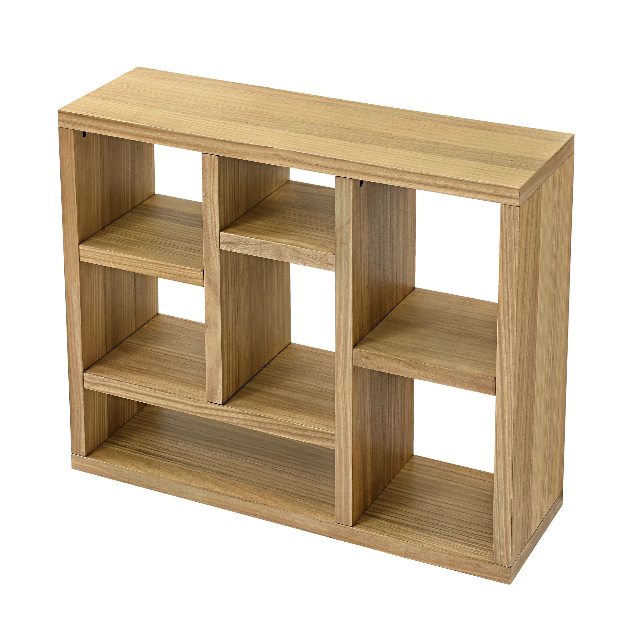 43 Inches Freestanding Open Wooden Open Shelf Storage Bookcase