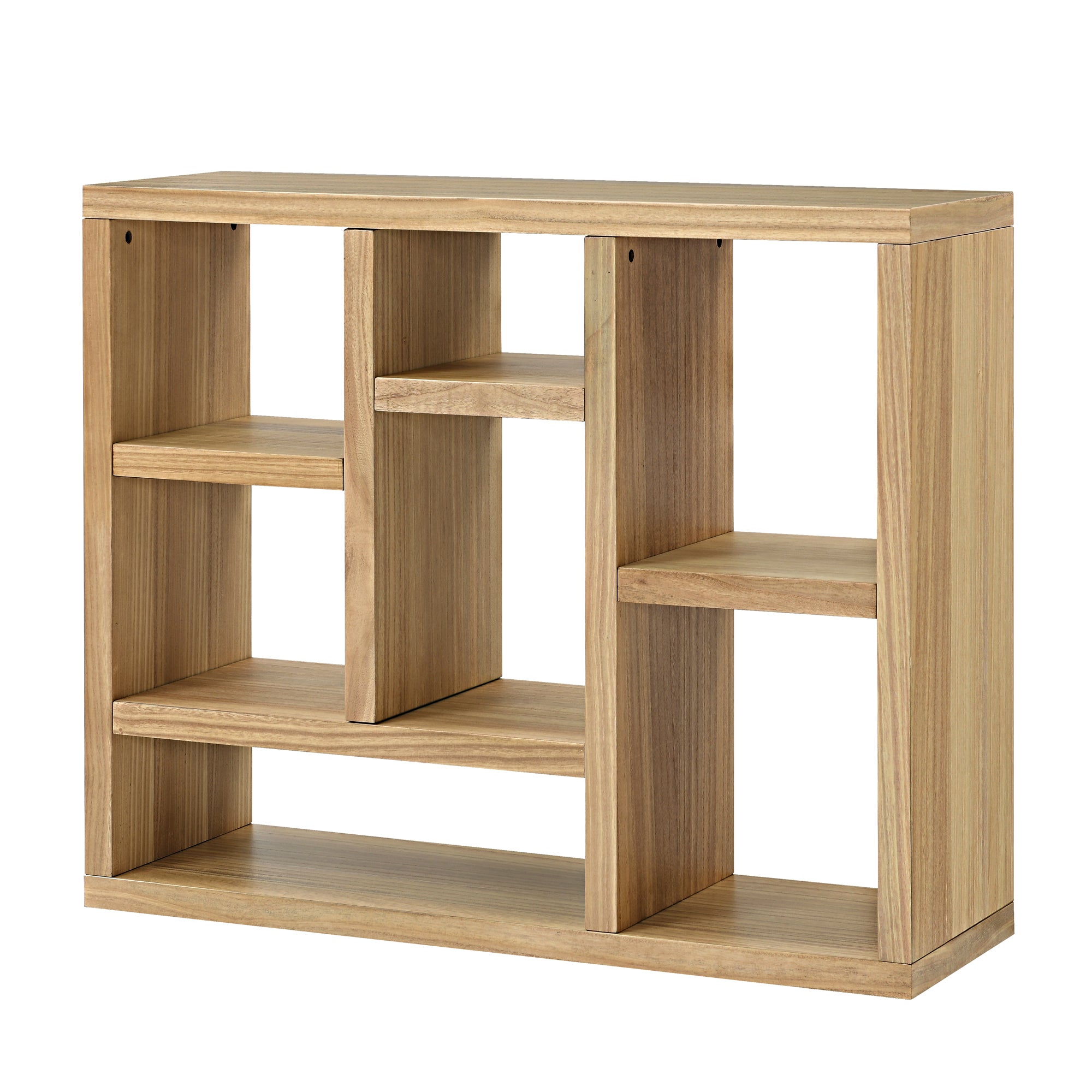 43 Inches Freestanding Open Wooden Open Shelf Storage Bookcase