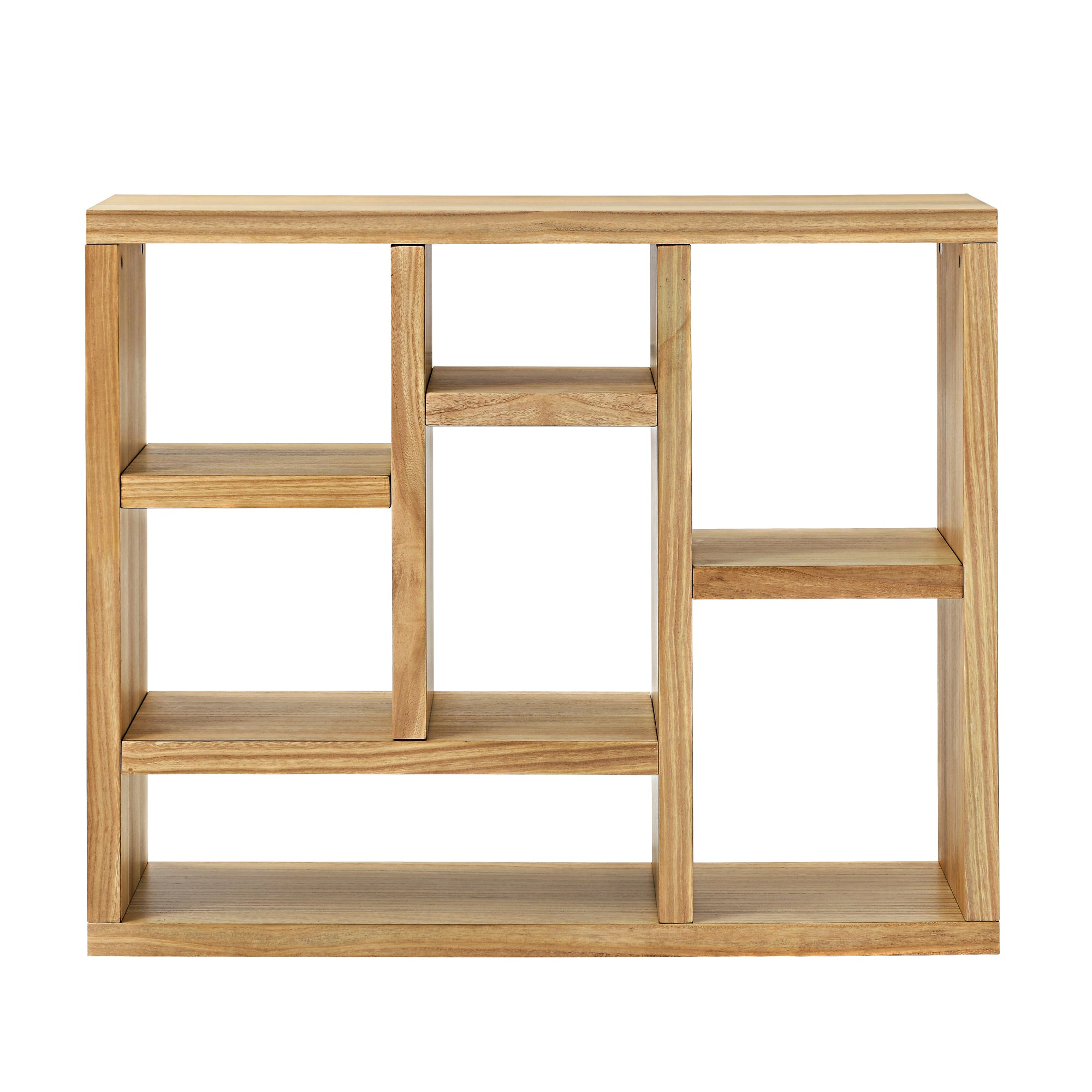 43 Inches Freestanding Open Wooden Open Shelf Storage Bookcase