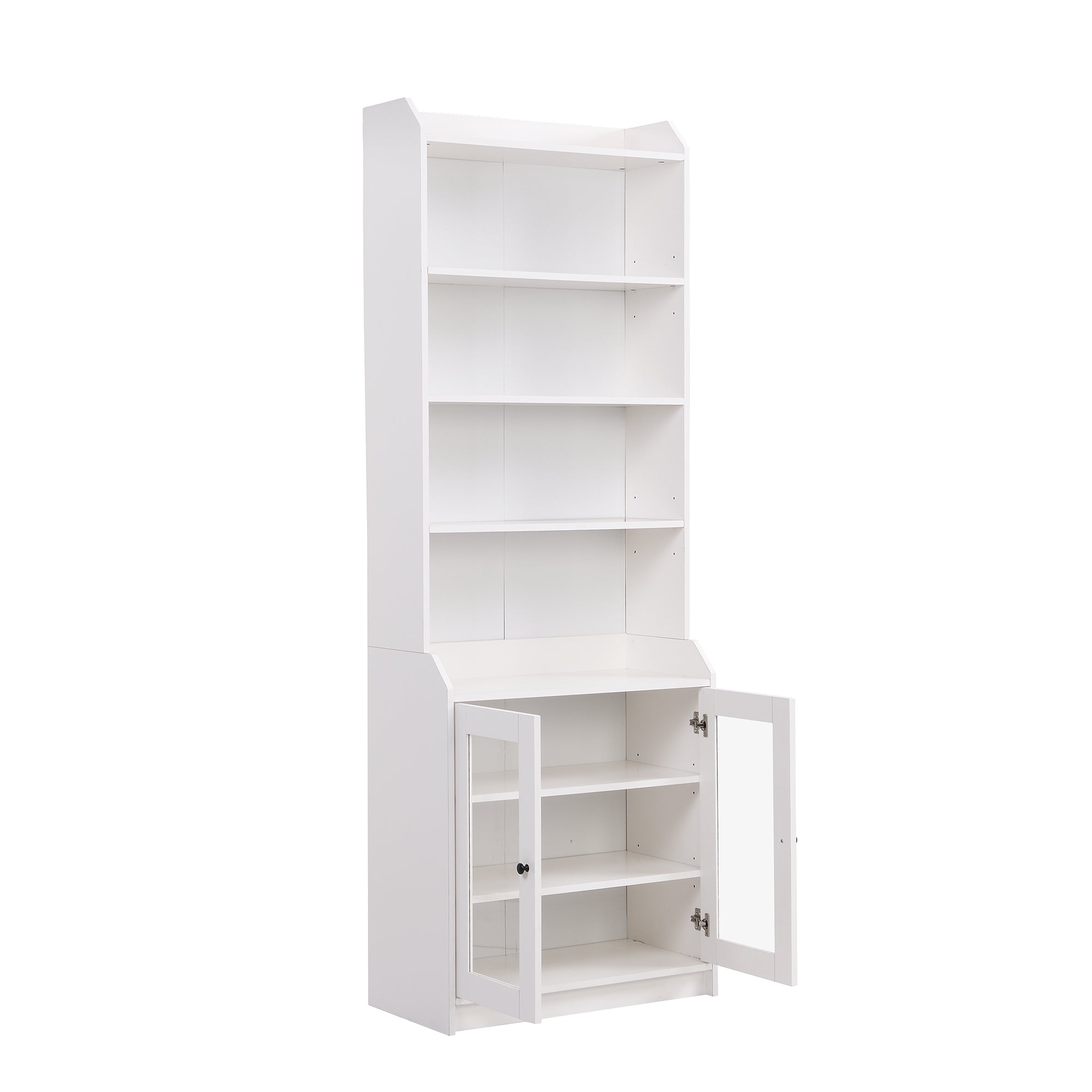 43 Inches Freestanding Open Wooden Open Shelf Storage Bookcase