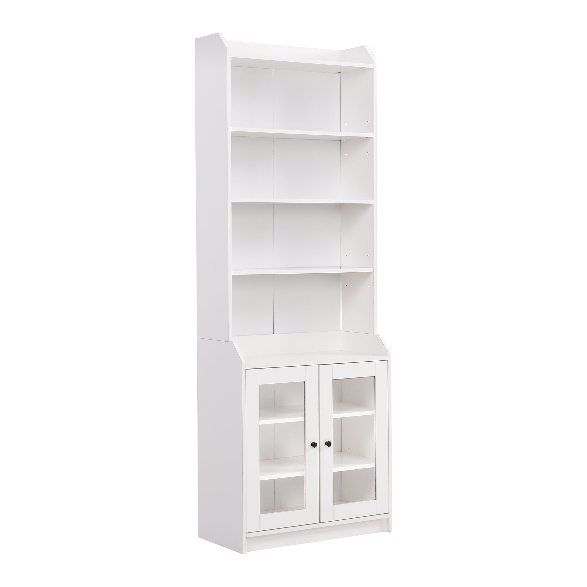 43 Inches Freestanding Open Wooden Open Shelf Storage Bookcase