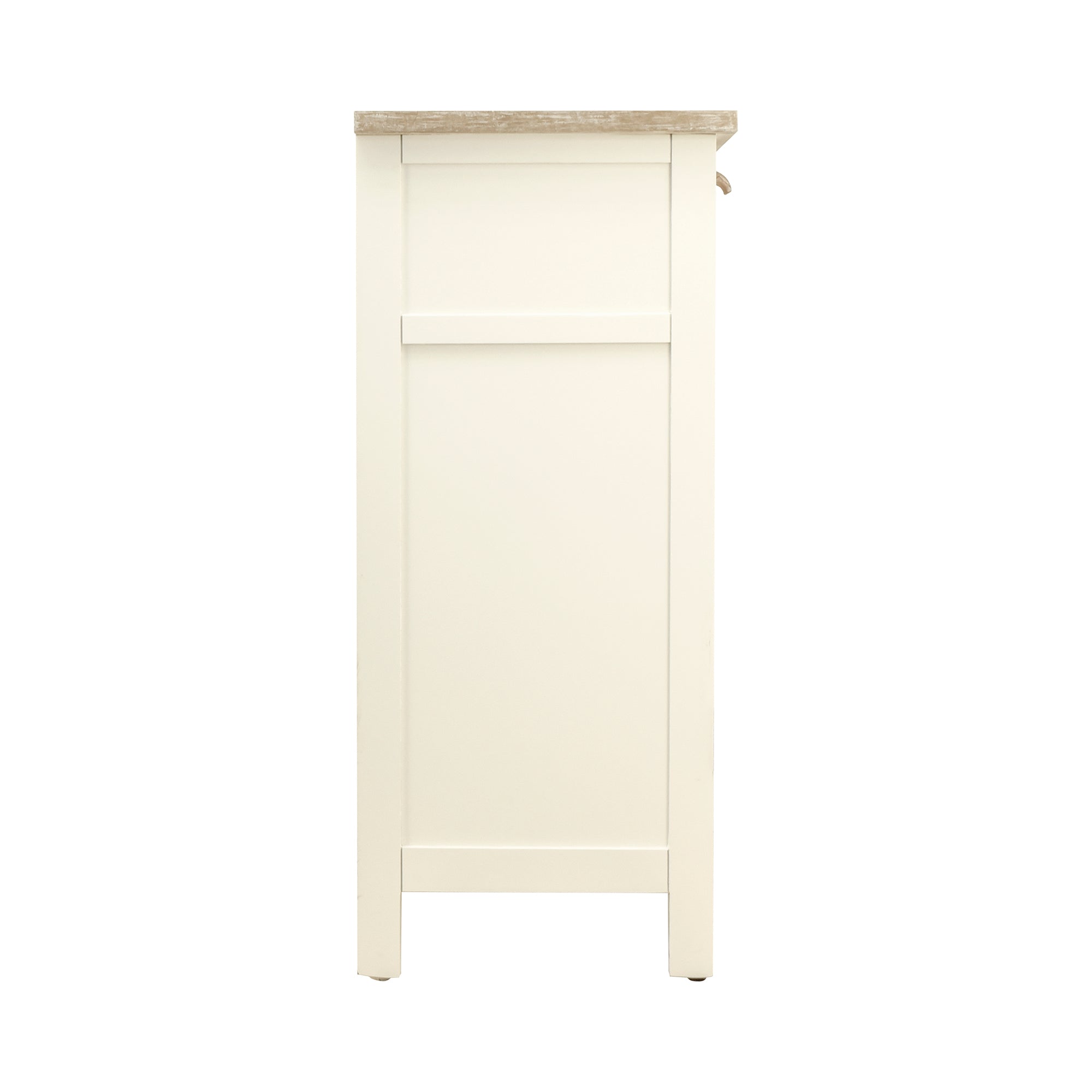 31" Tall MDF 2-Door Accent Cabinet in Antique White