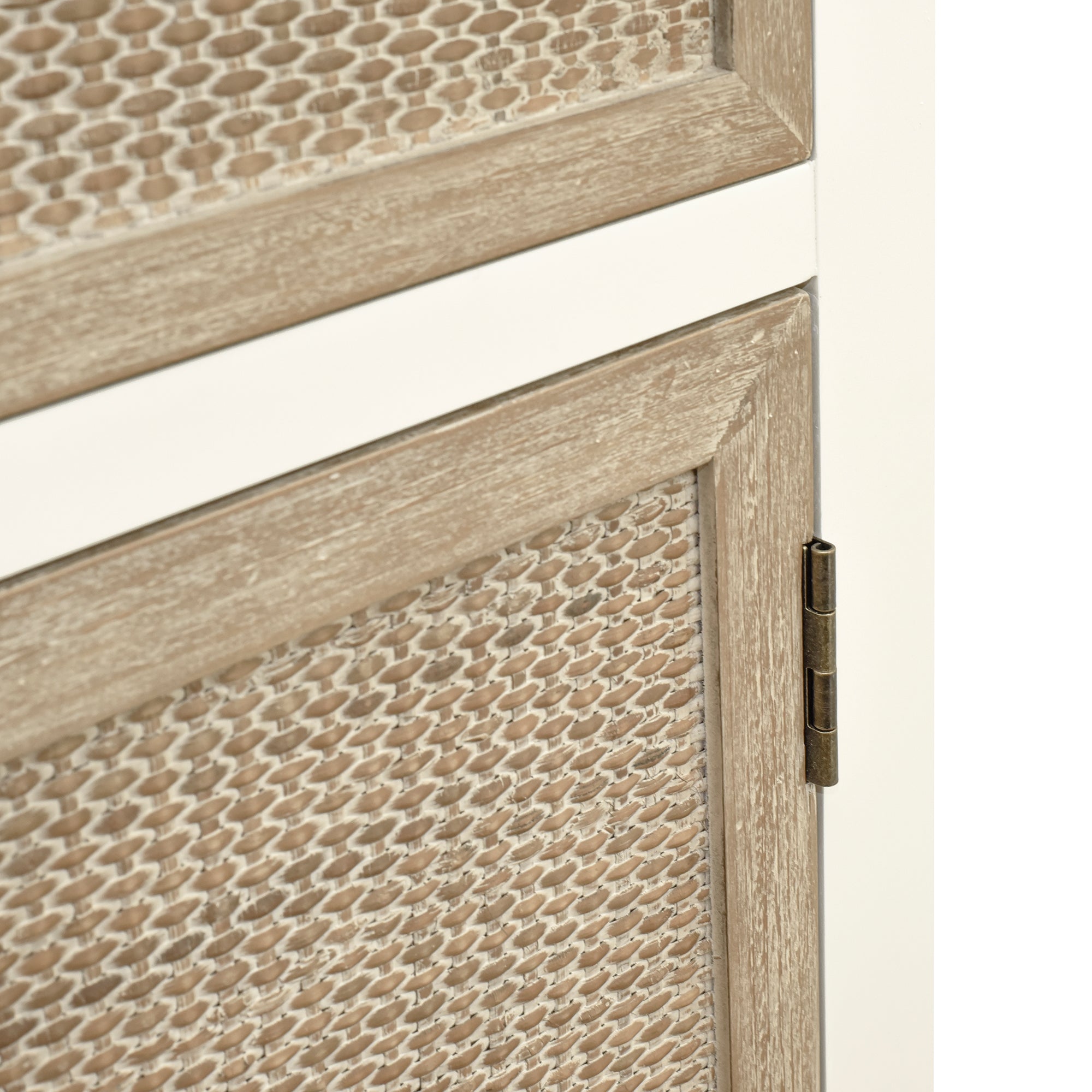 31" Tall MDF 2-Door Accent Cabinet in Antique White