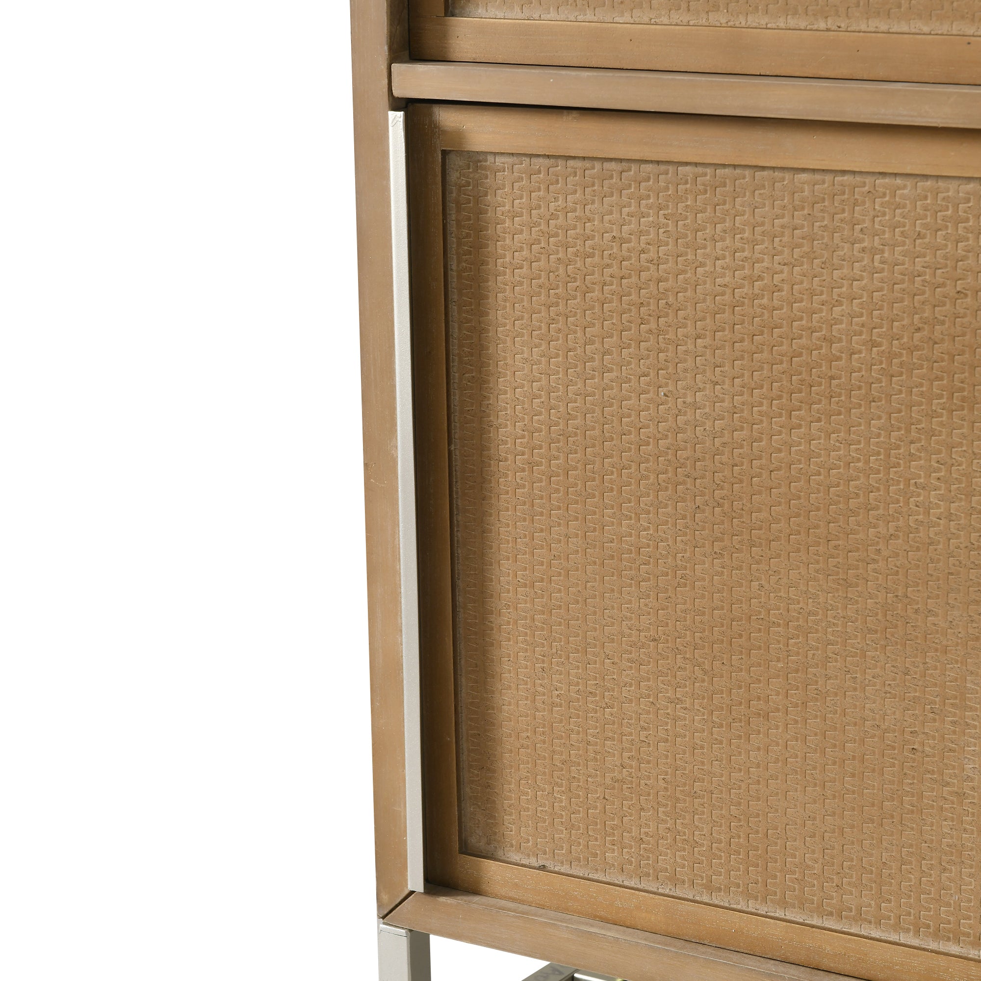 26" Tall Wood 1-Door Accent Cabinet in Antique brown