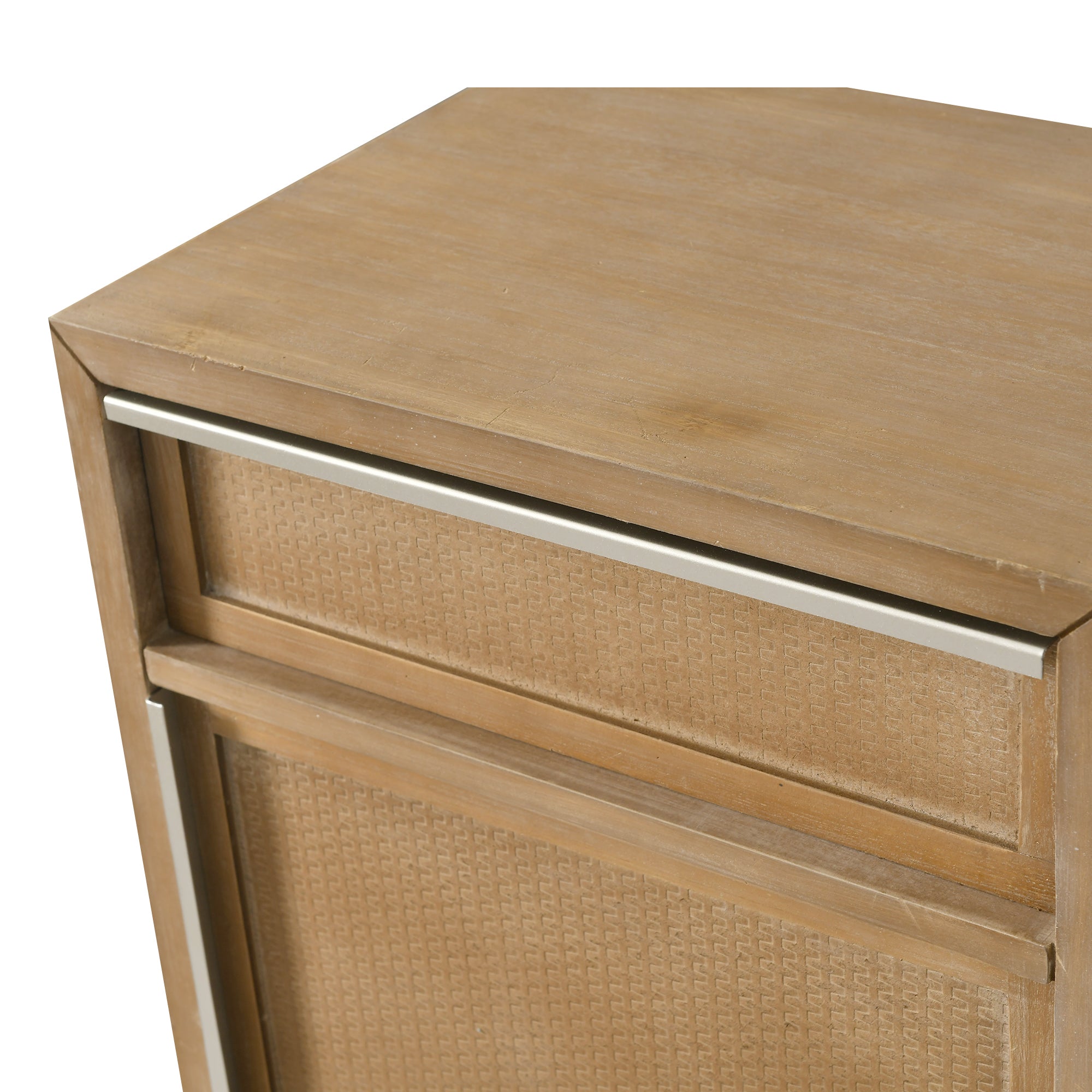 26" Tall Wood 1-Door Accent Cabinet in Antique brown