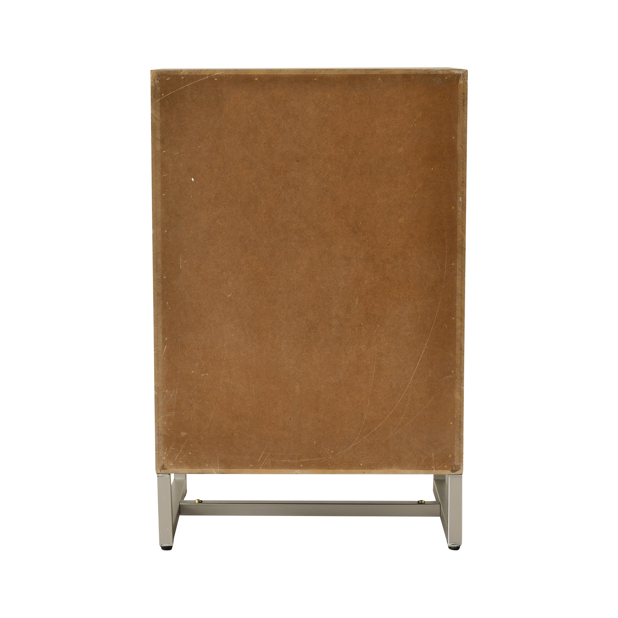 26" Tall Wood 1-Door Accent Cabinet in Antique brown