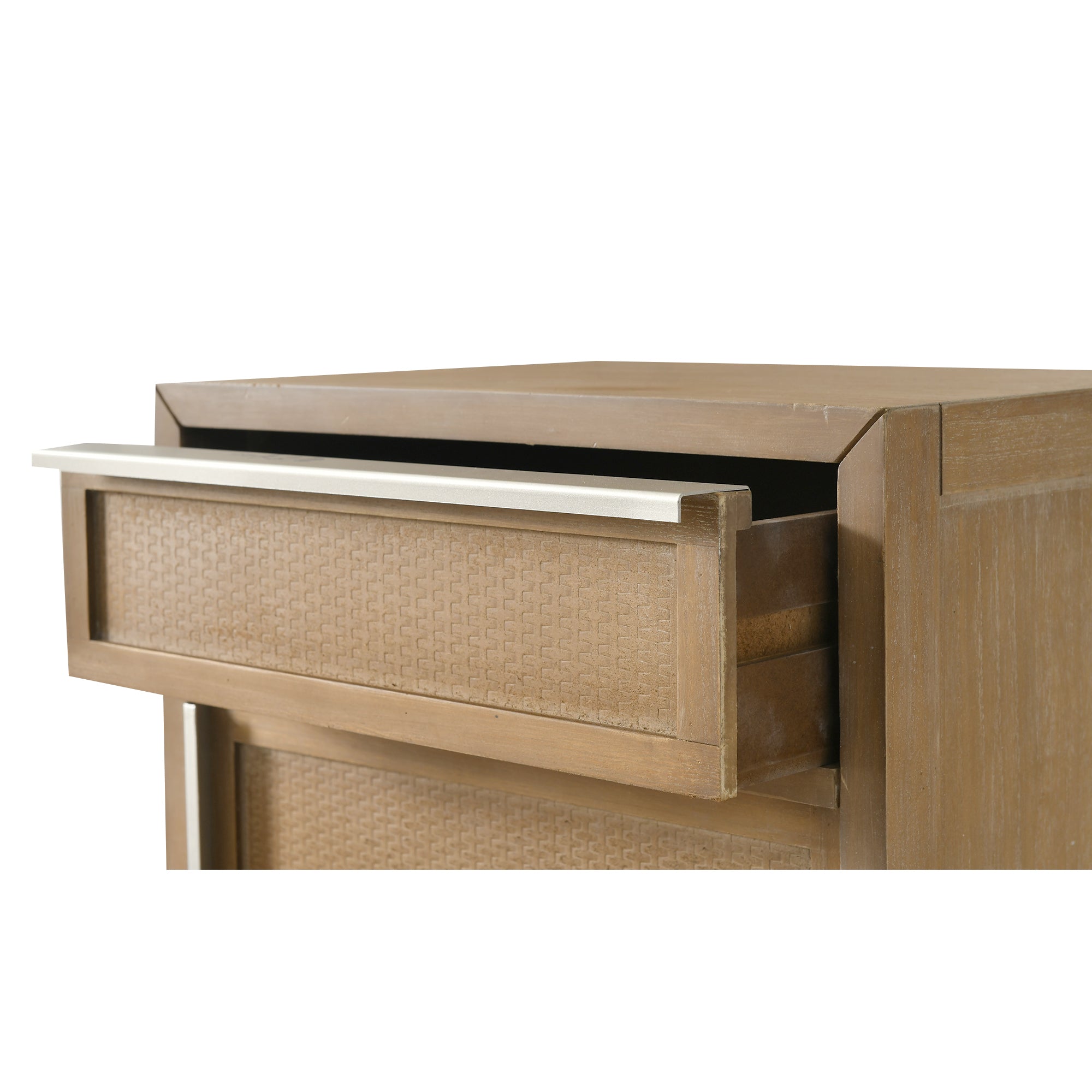 26" Tall Wood 1-Door Accent Cabinet in Antique brown