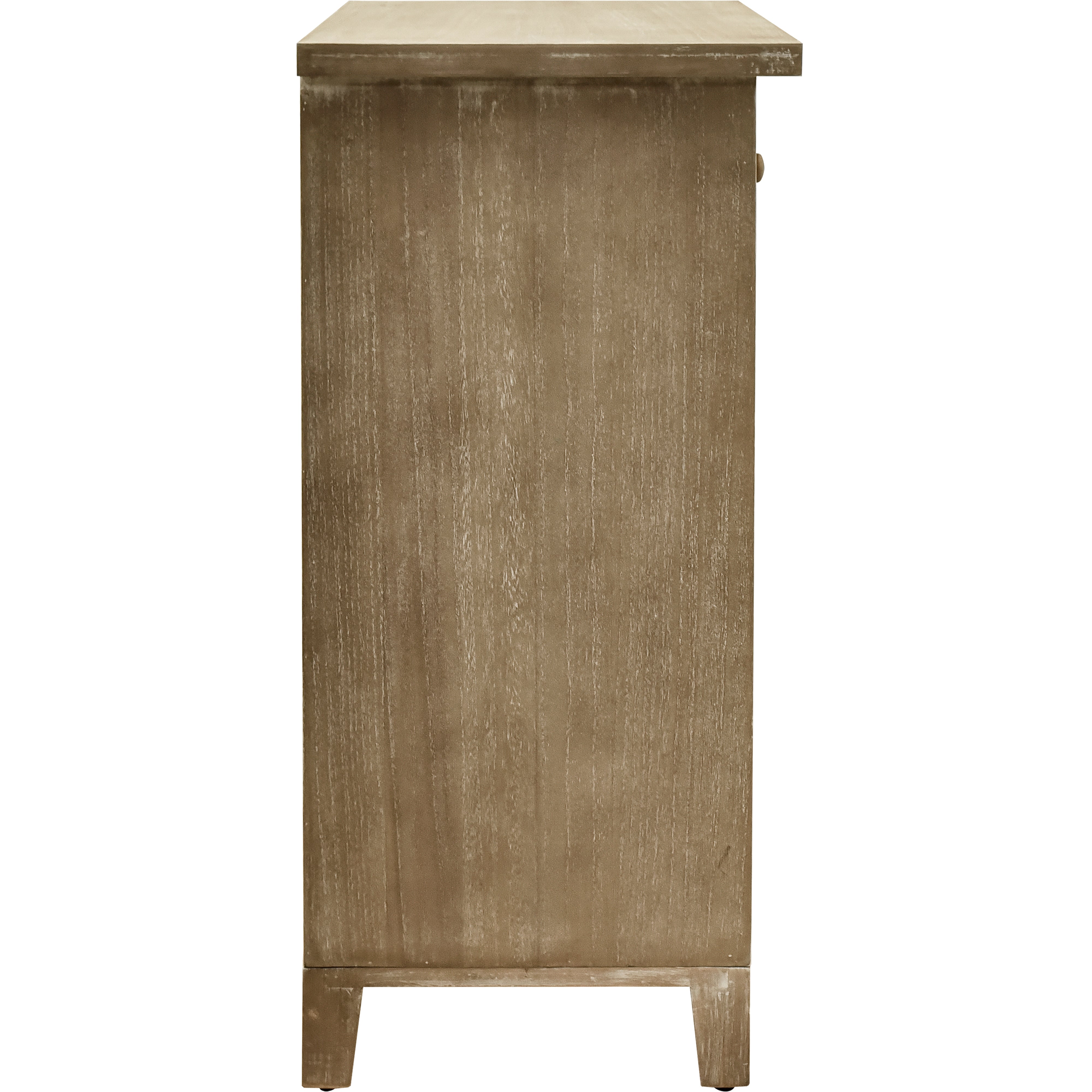 30.5" Tall Wood 5-Drawers Accent Cabinet in Antique Brown