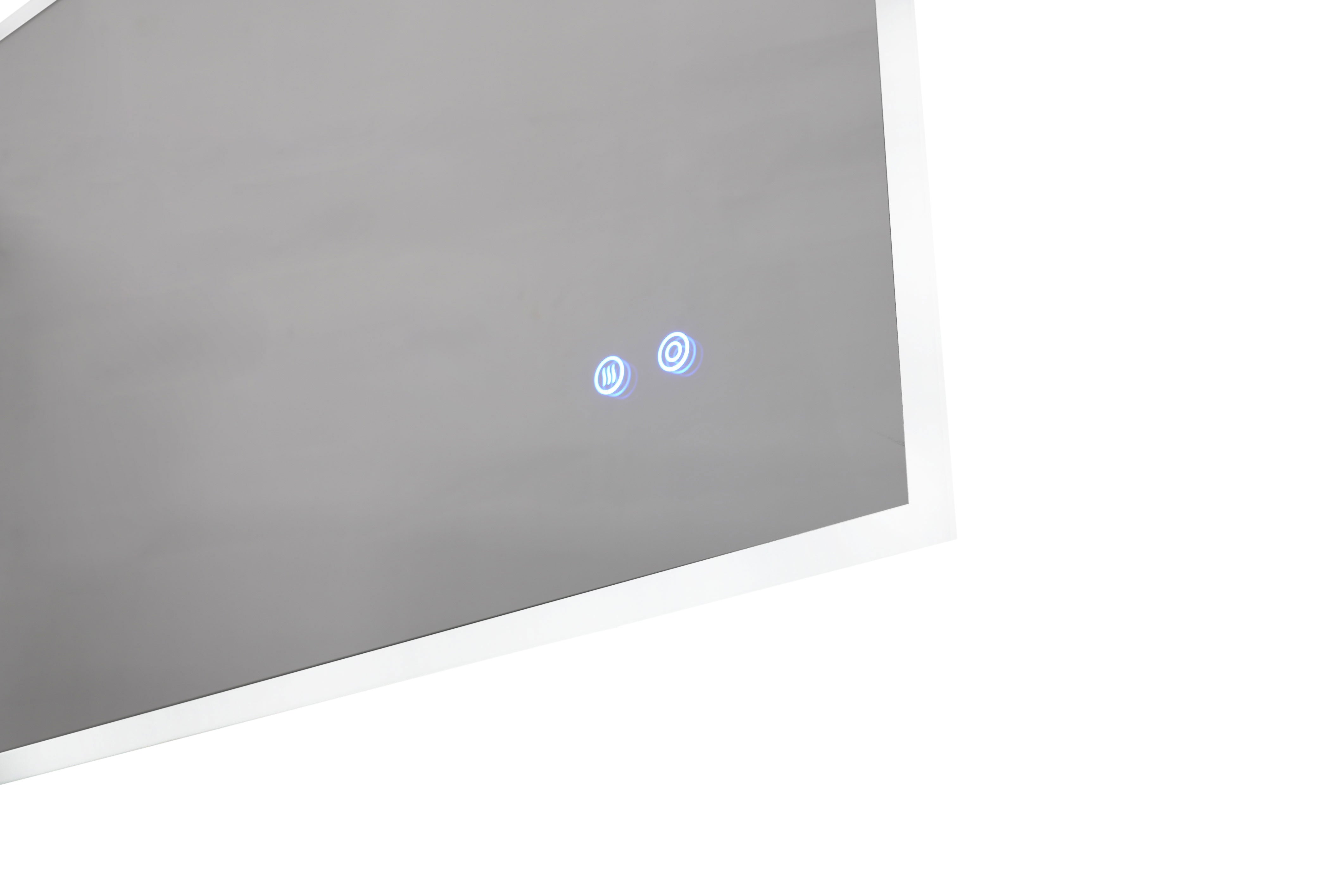 Rectangular Frameless Dimmable Wall Mounted LED Bathroom Vanity Mirror