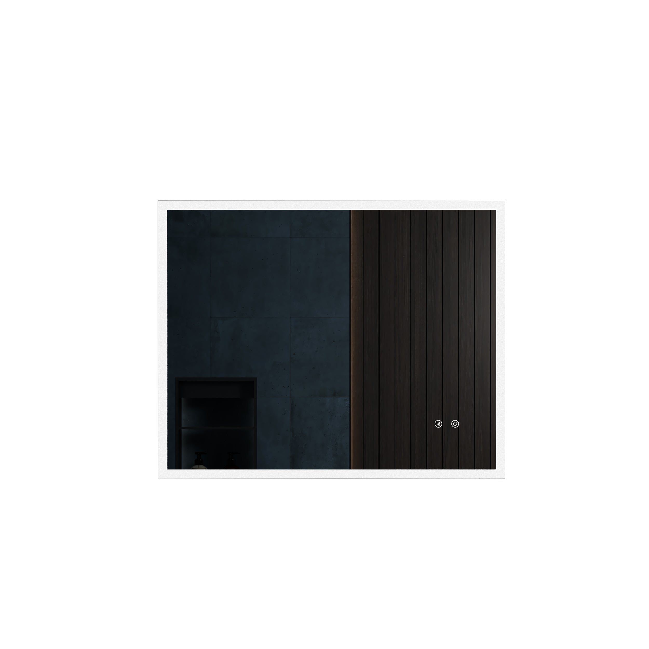 Rectangular Frameless Dimmable Wall Mounted LED Bathroom Vanity Mirror