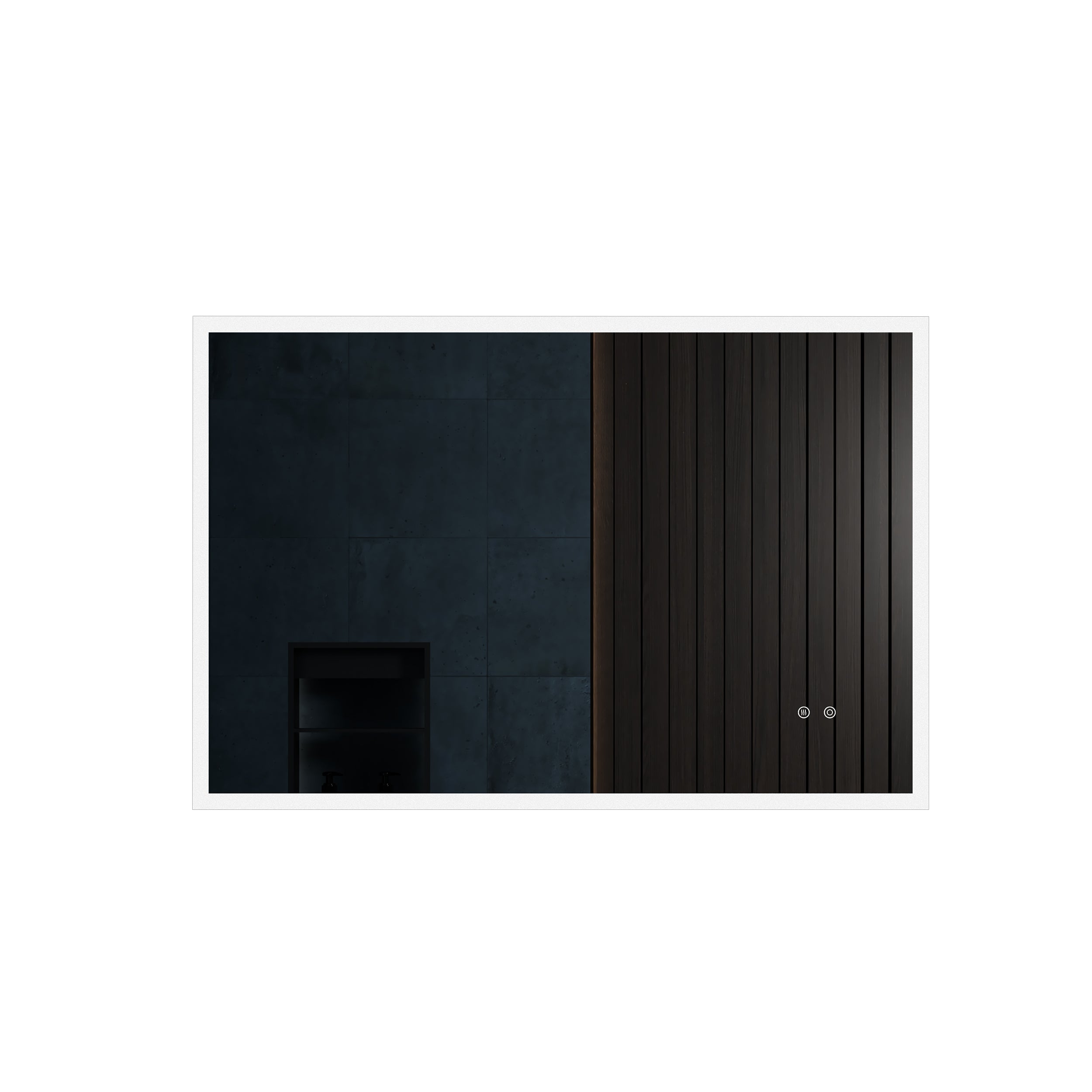 Rectangular Frameless Dimmable Wall Mounted LED Bathroom Vanity Mirror