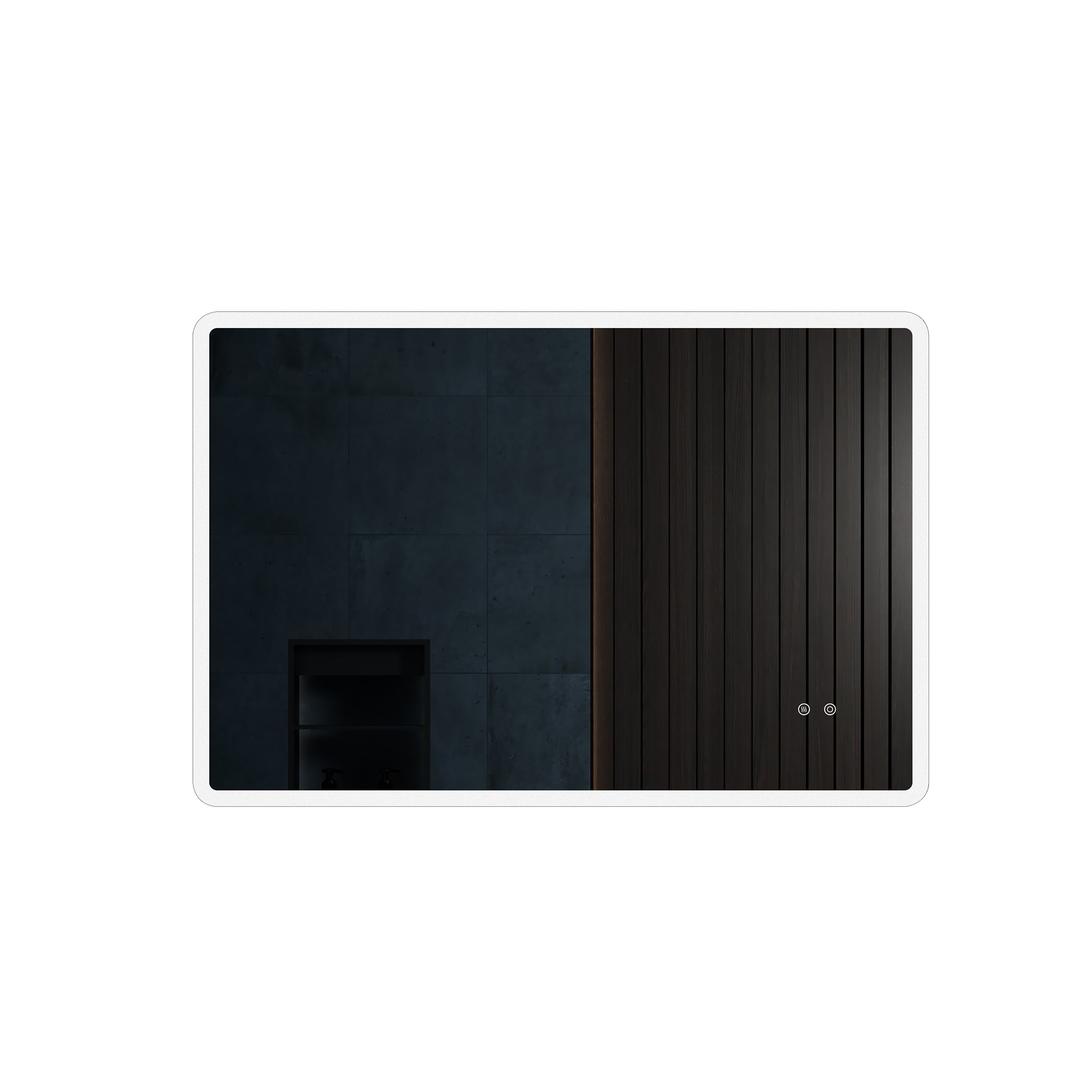 Rectangular Frameless Dimmable Wall Mounted LED Bathroom Vanity Mirror