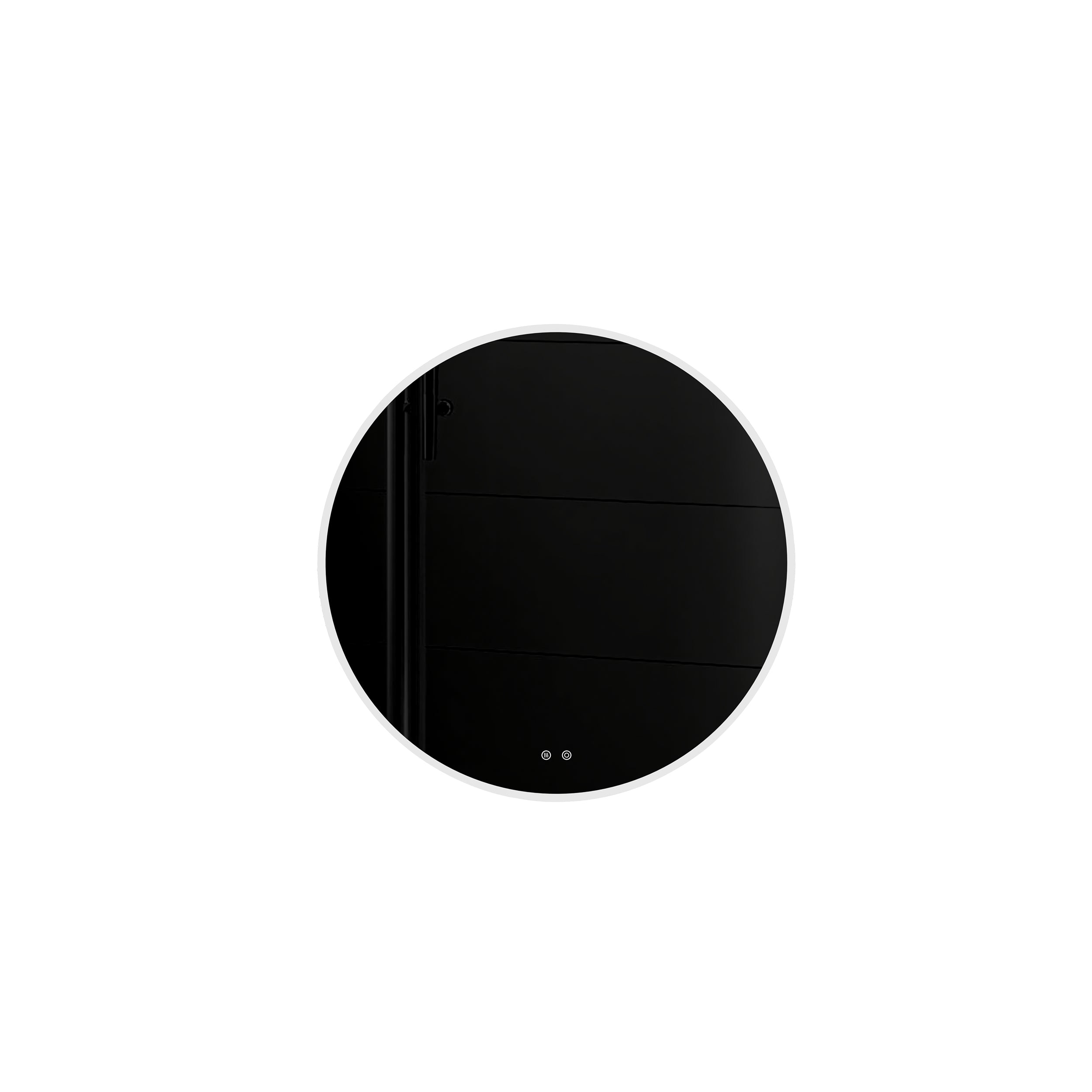 Round Frameless Dimmable Wall Mounted LED Bathroom Vanity Mirror