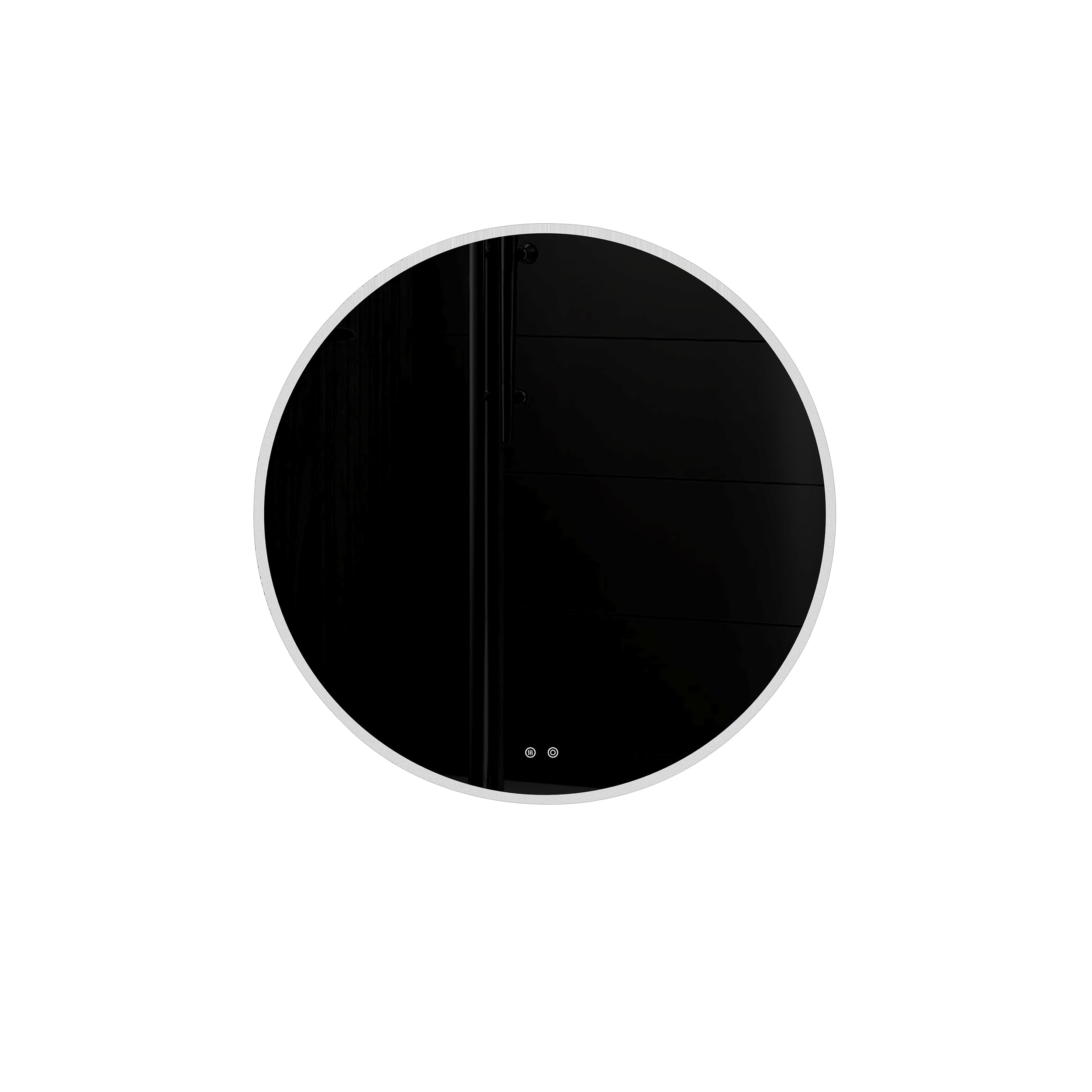Round Frameless Dimmable Wall Mounted LED Bathroom Vanity Mirror