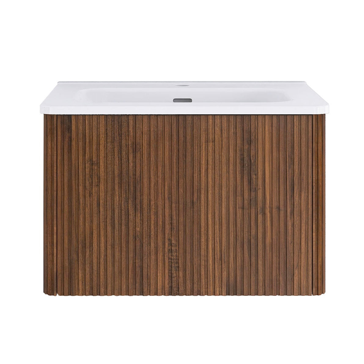 24 in./ 30 in. W Wall Mounted Bathroom Vanity with Integrated Ceramic Sink and Drawer