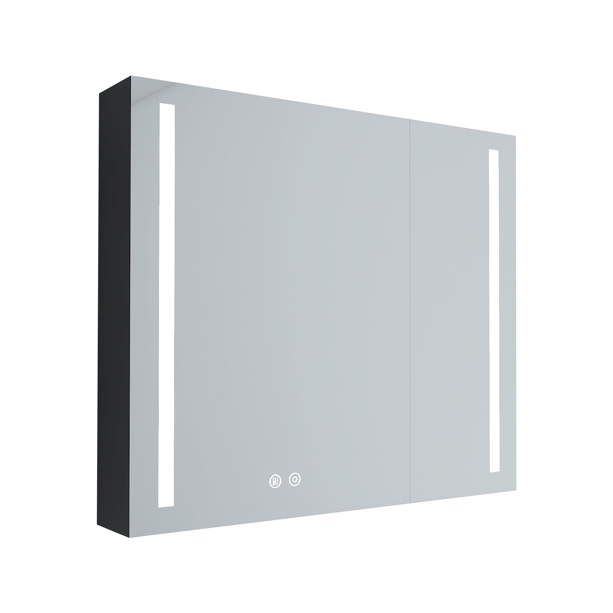 Surface Mount Bathroom Medicine Cabinet with Mirror and Shelves