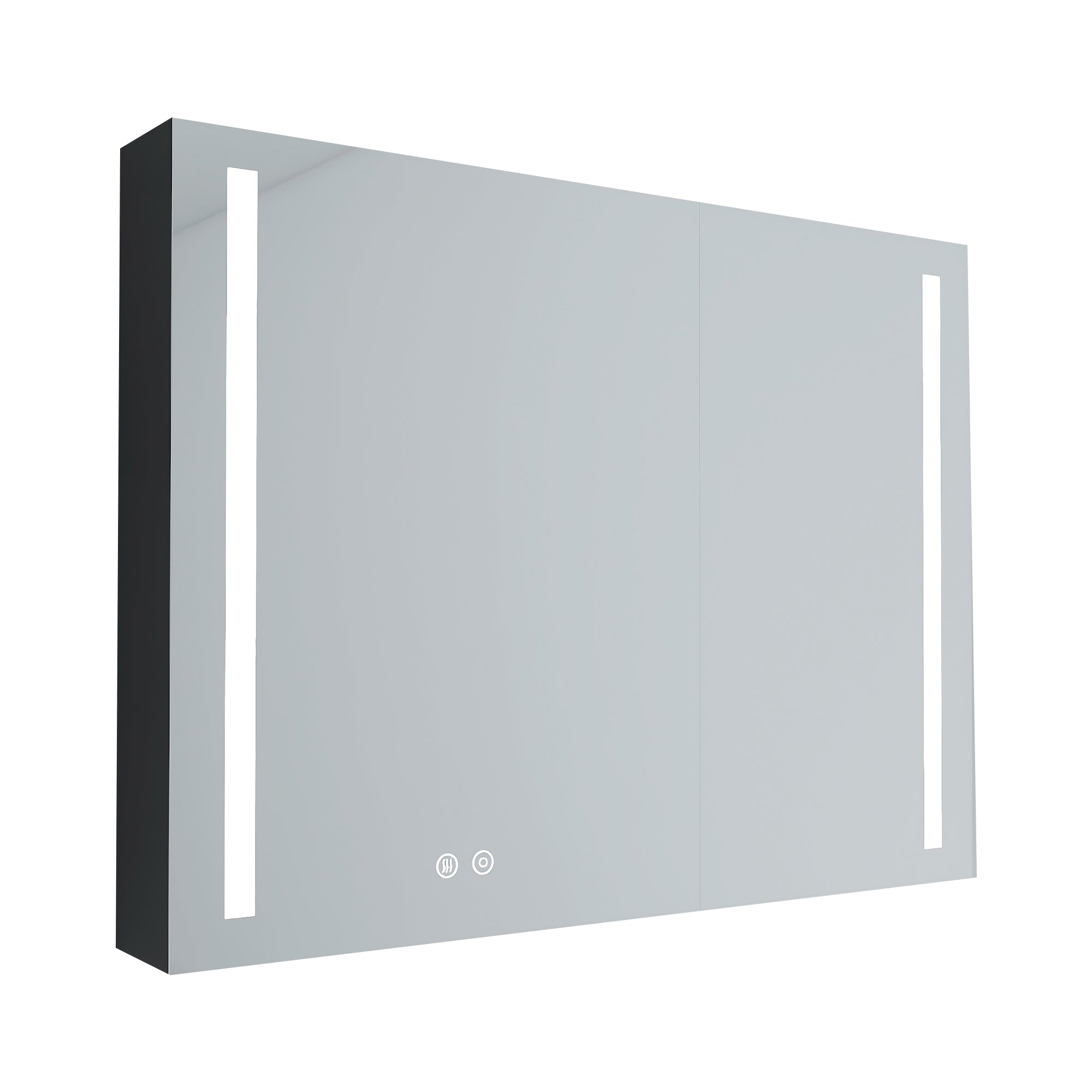 Surface Mount Bathroom Medicine Cabinet with Mirror and Shelves