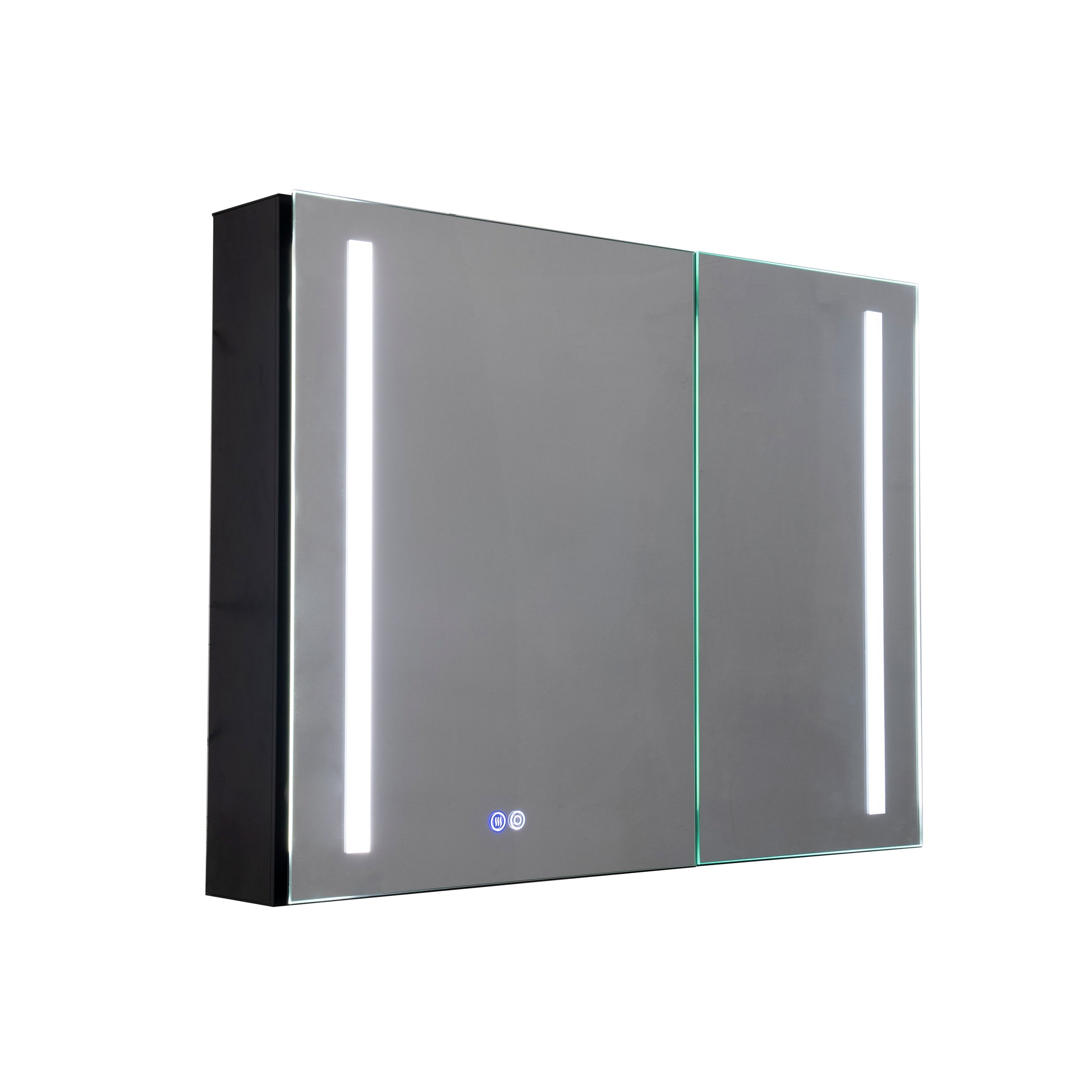 Surface Mount Bathroom Medicine Cabinet with Mirror and Shelves