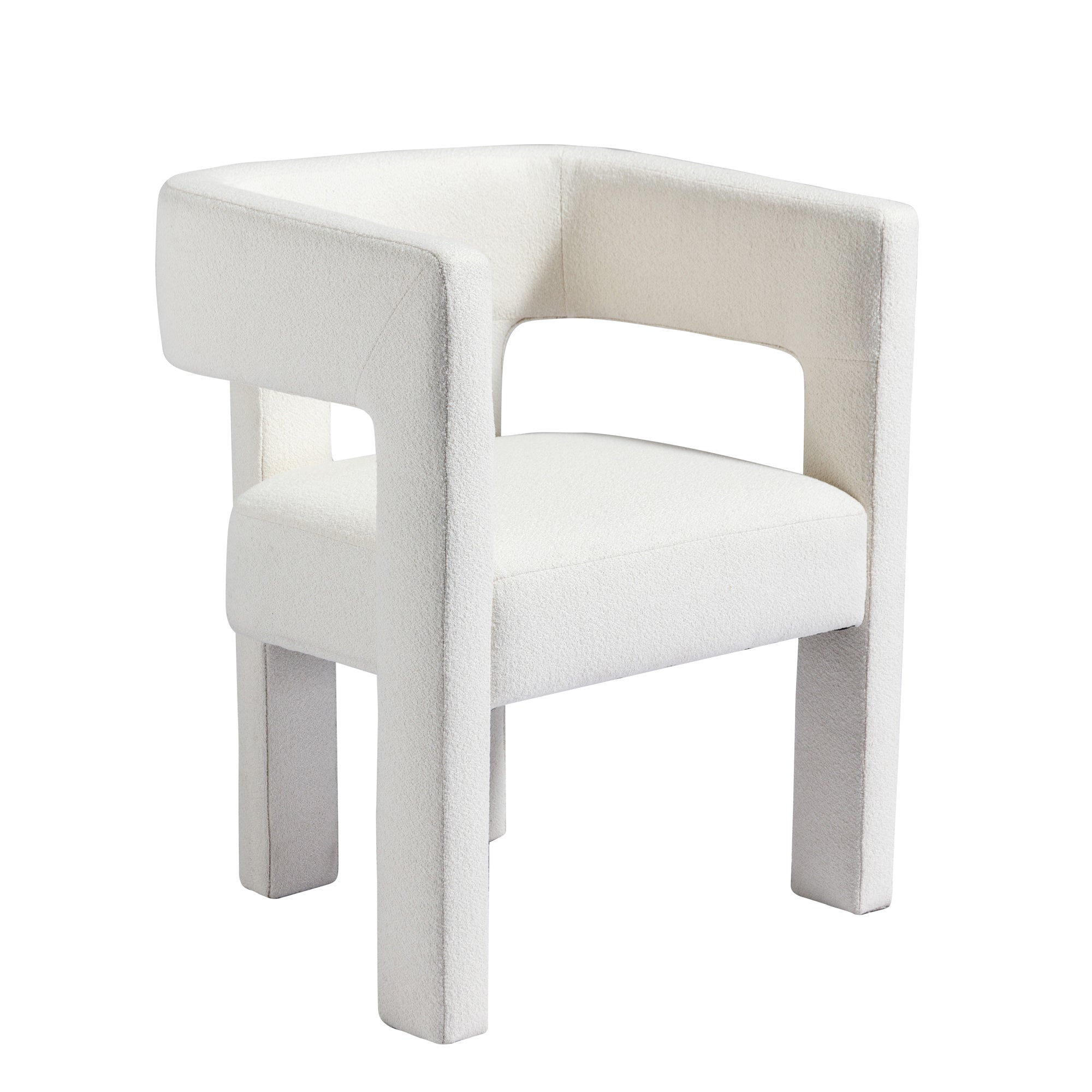 25" W Contemporary Designed Fabric Upholstered Accent Chair Dining Chair
