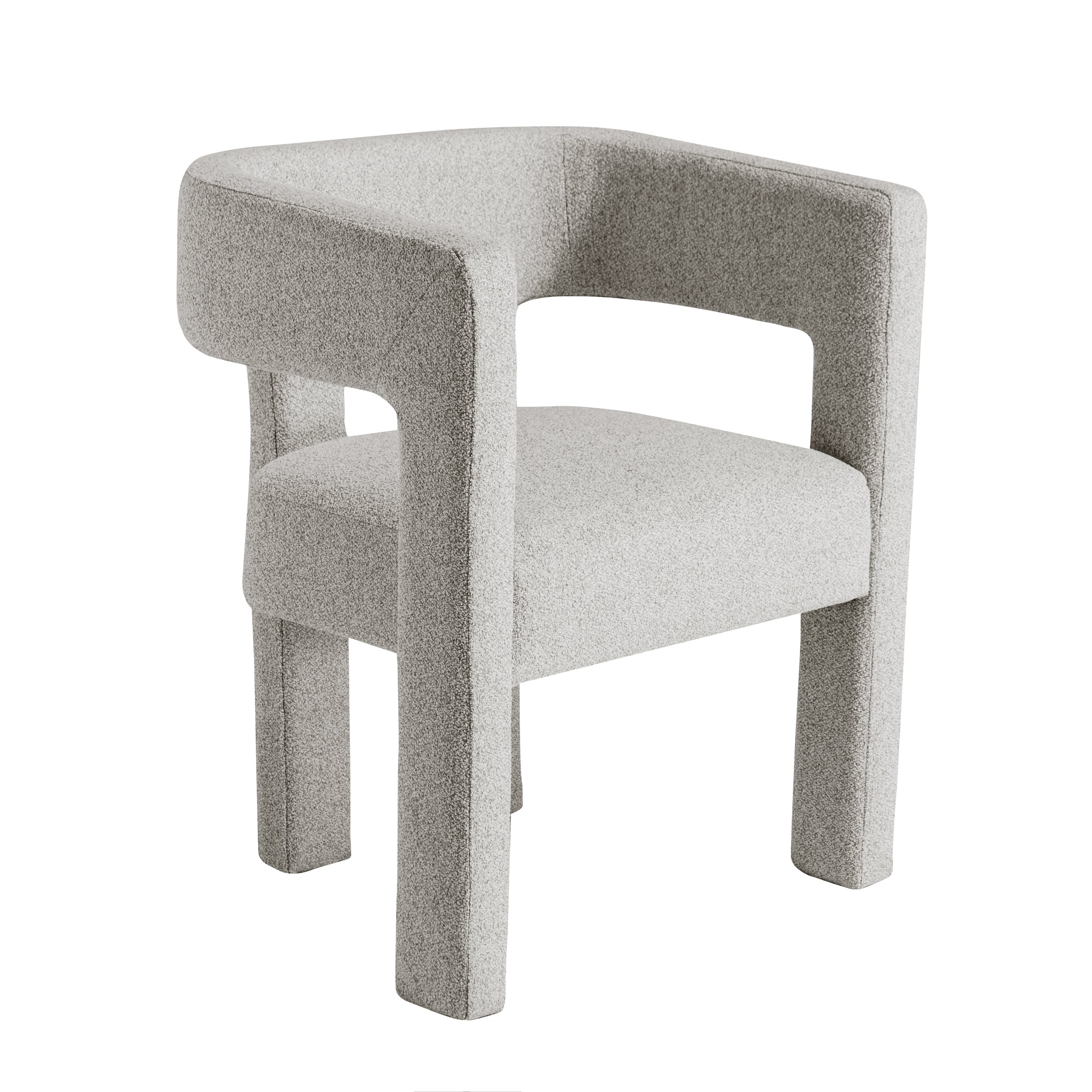 25" W Contemporary Designed Fabric Upholstered Accent Chair Dining Chair