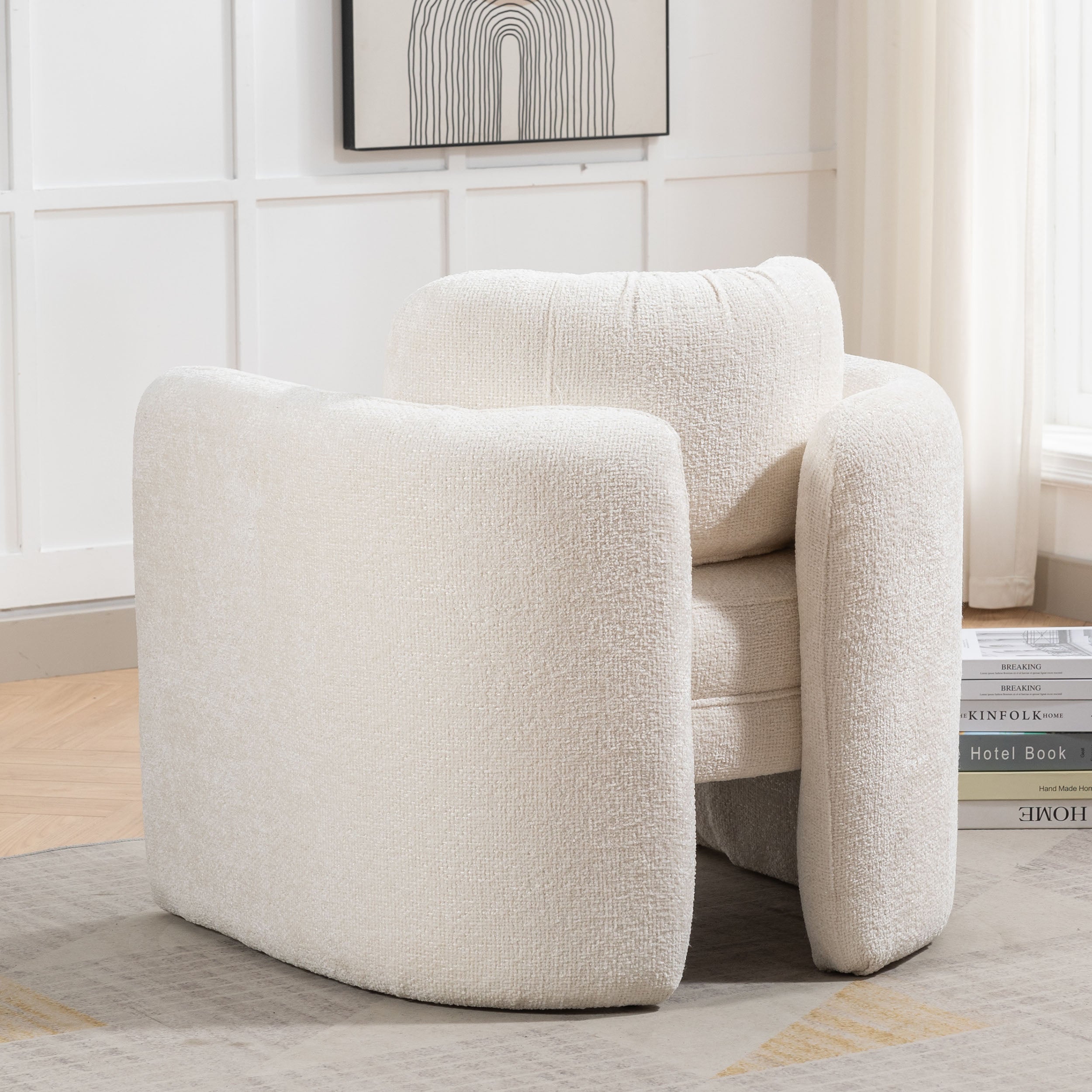 33" W Barrel Accent Chair Armchair