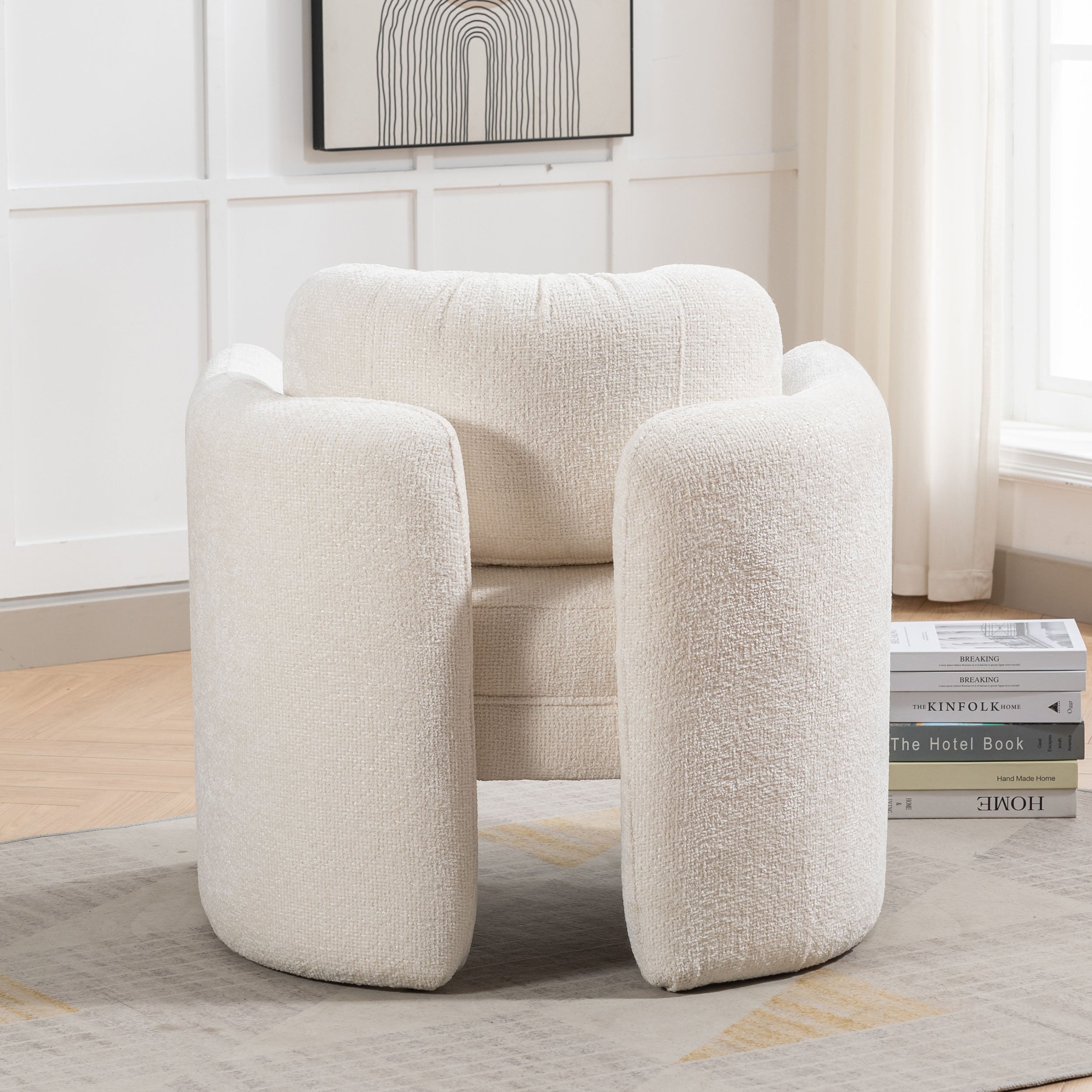 33" W Barrel Accent Chair Armchair