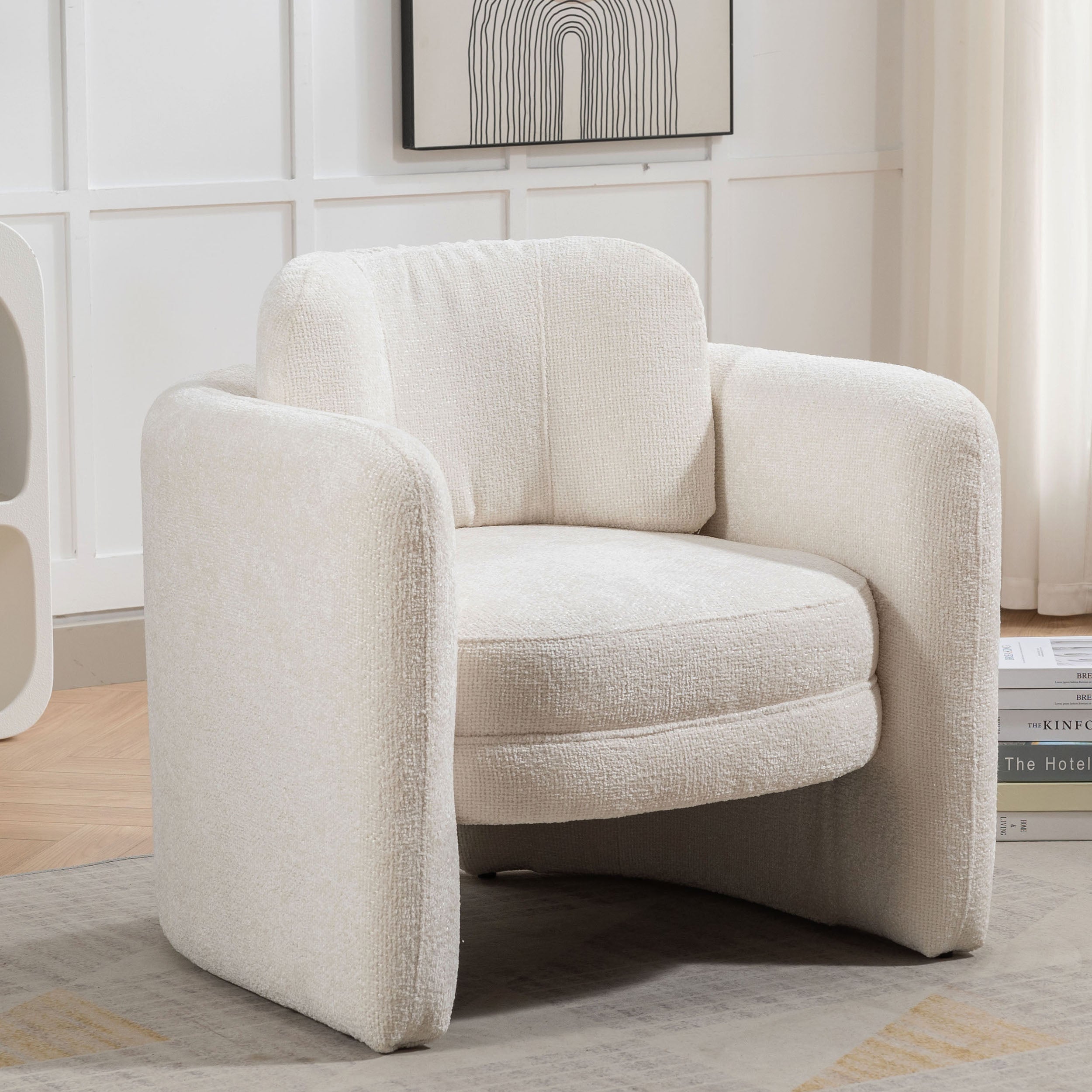33" W Barrel Accent Chair Armchair
