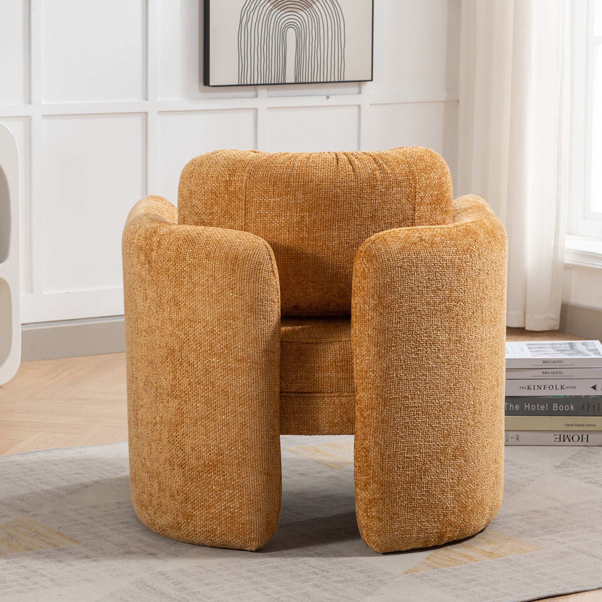 33" W Barrel Accent Chair Armchair