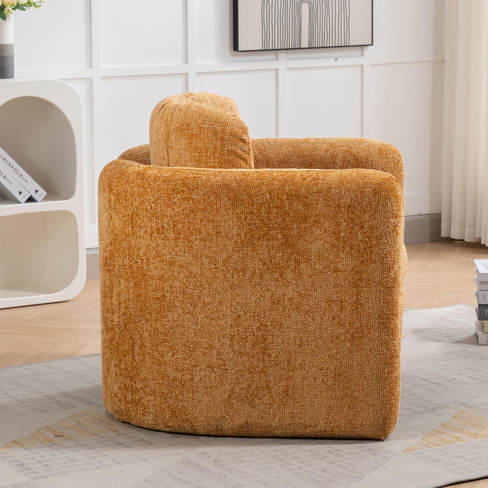 33" W Barrel Accent Chair Armchair