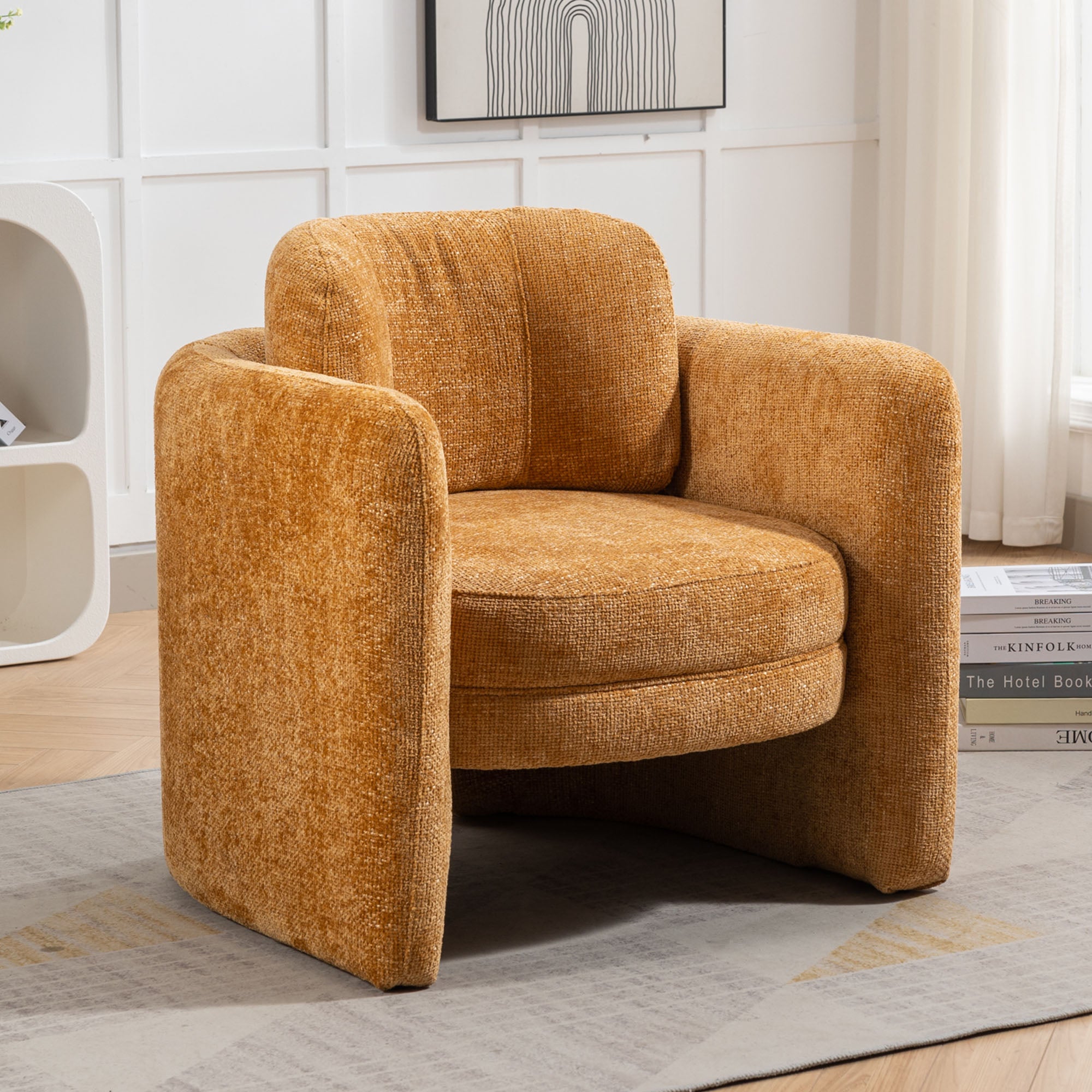 33" W Barrel Accent Chair Armchair