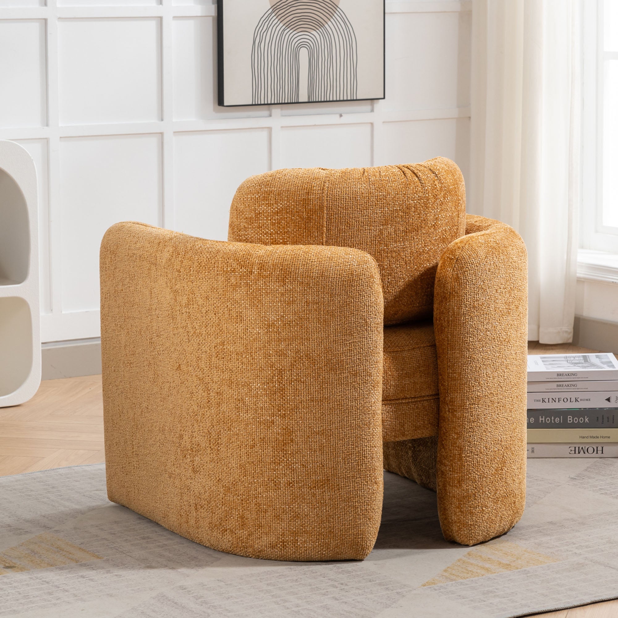 33" W Barrel Accent Chair Armchair