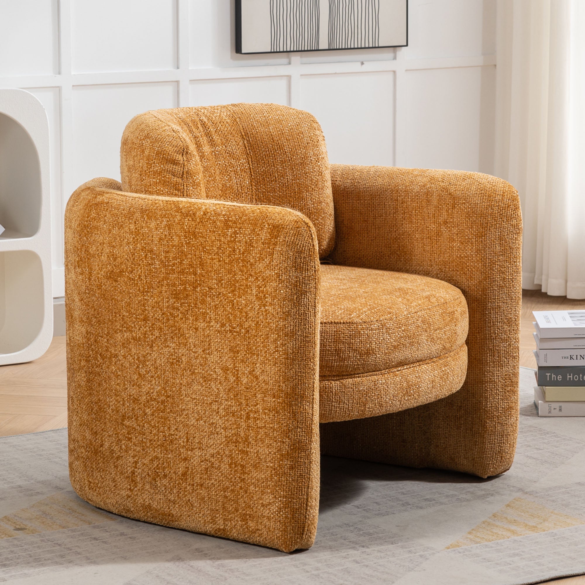 33" W Barrel Accent Chair Armchair