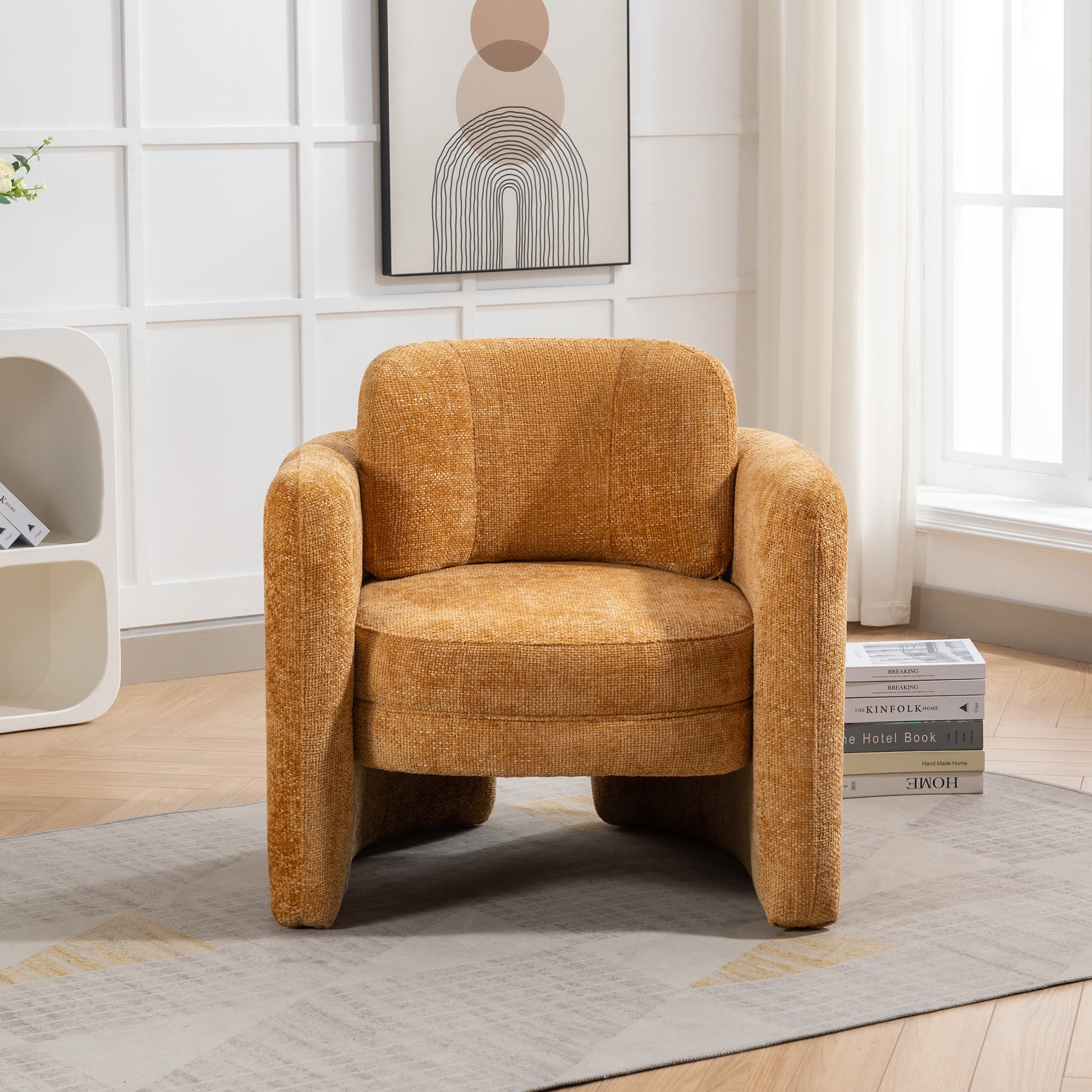 33" W Barrel Accent Chair Armchair