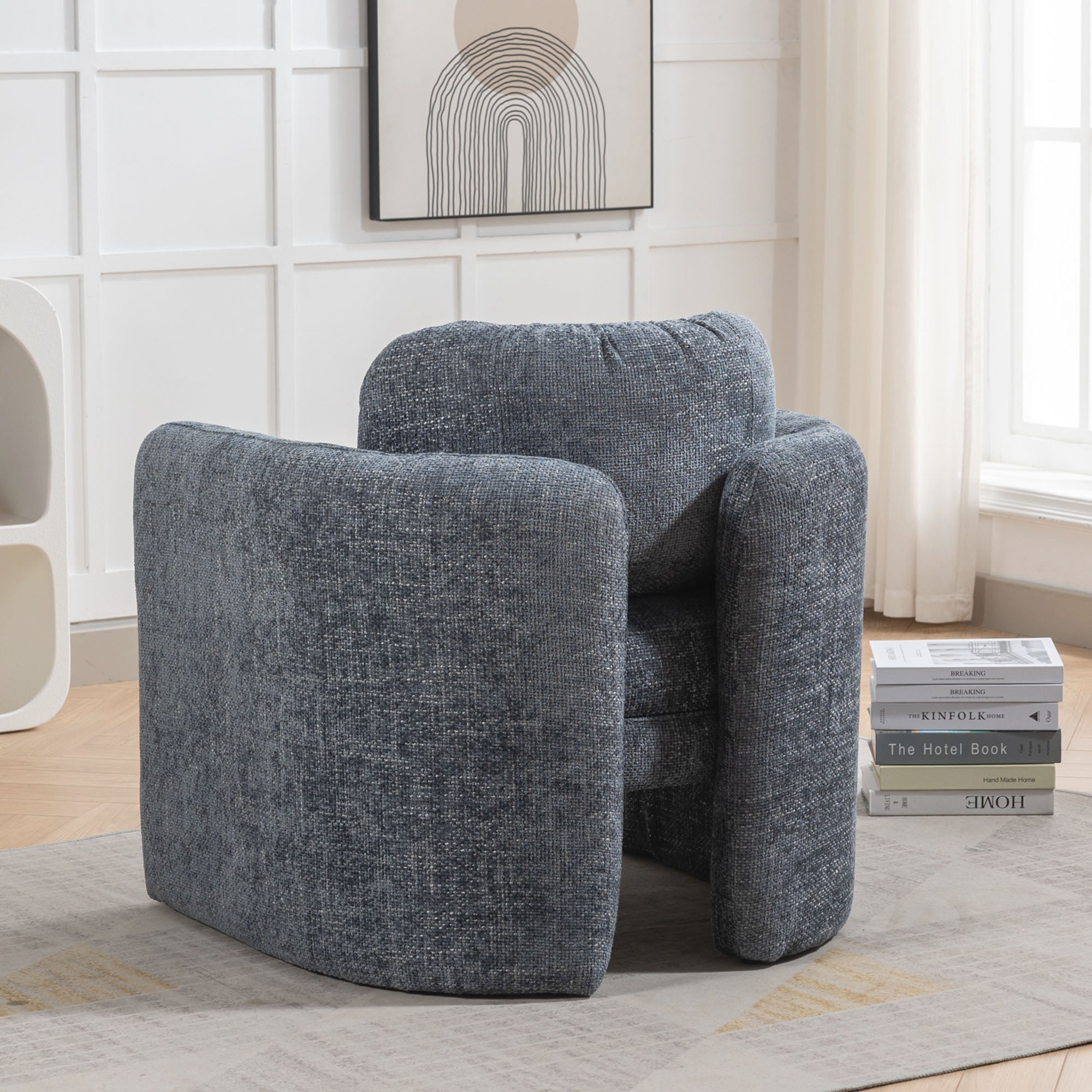 33" W Barrel Accent Chair Armchair