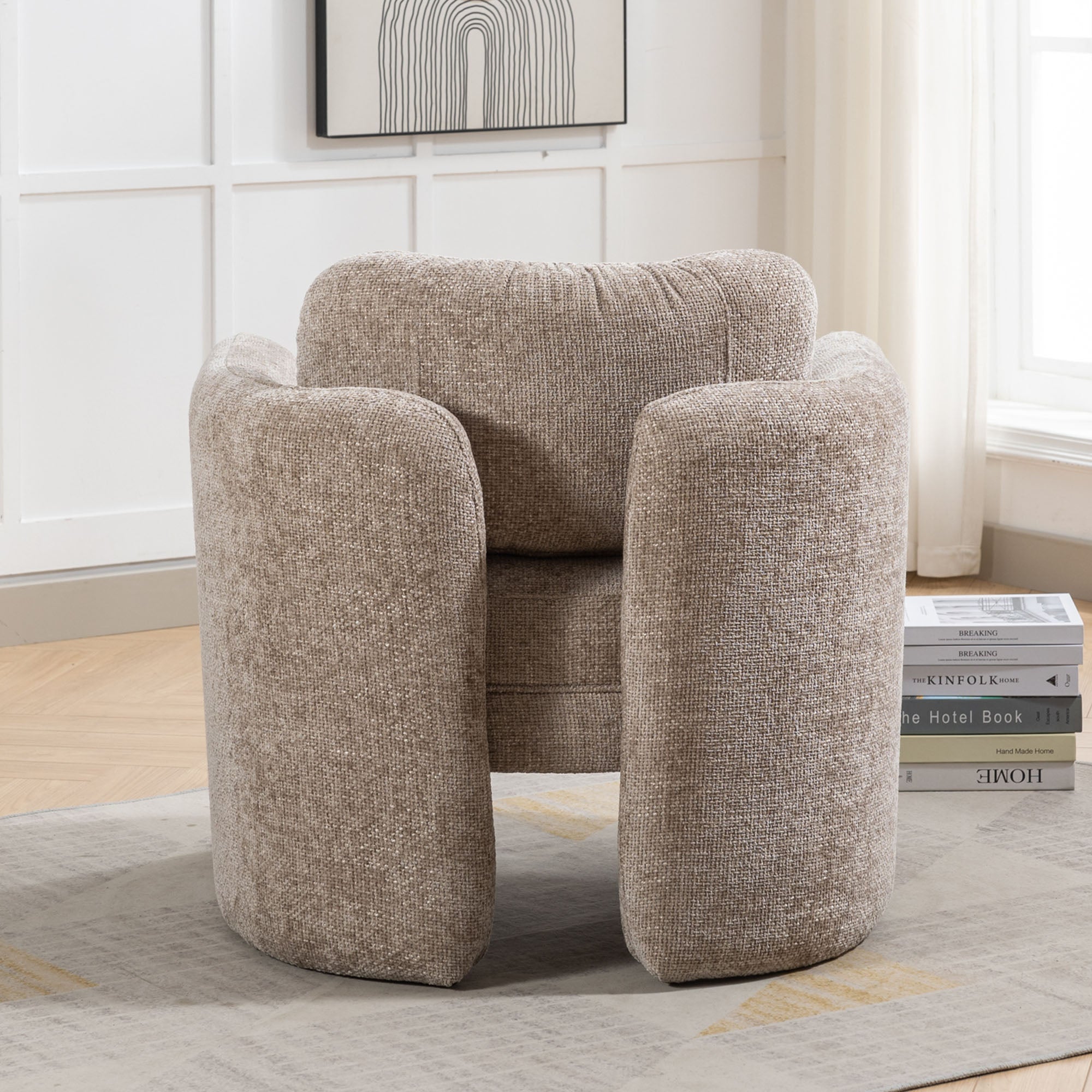 33" W Barrel Accent Chair Armchair