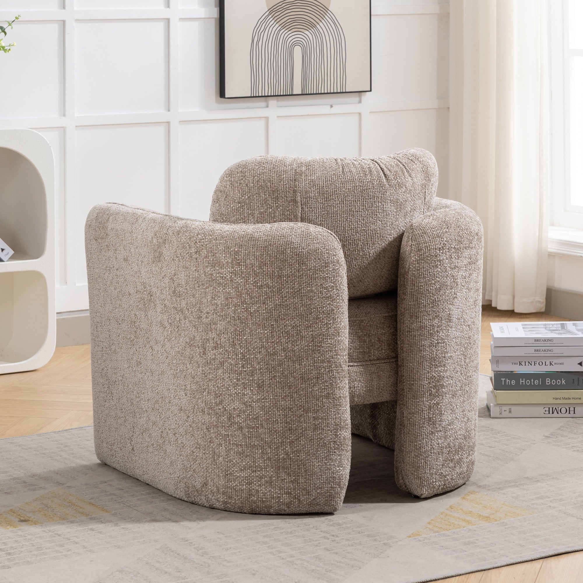 33" W Barrel Accent Chair Armchair