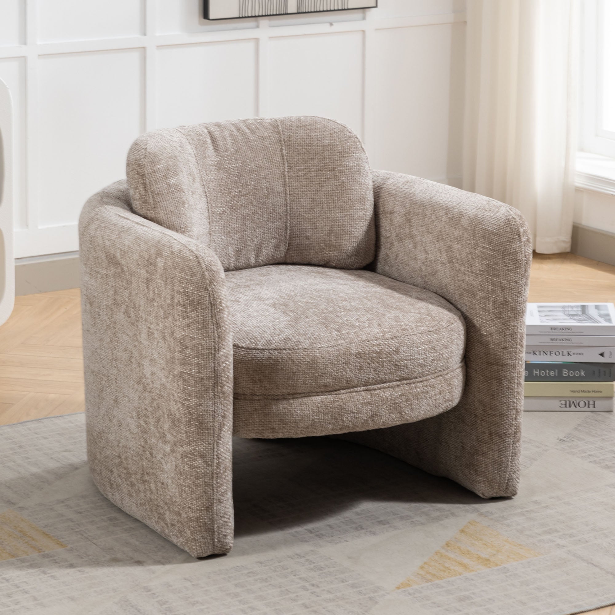 33" W Barrel Accent Chair Armchair