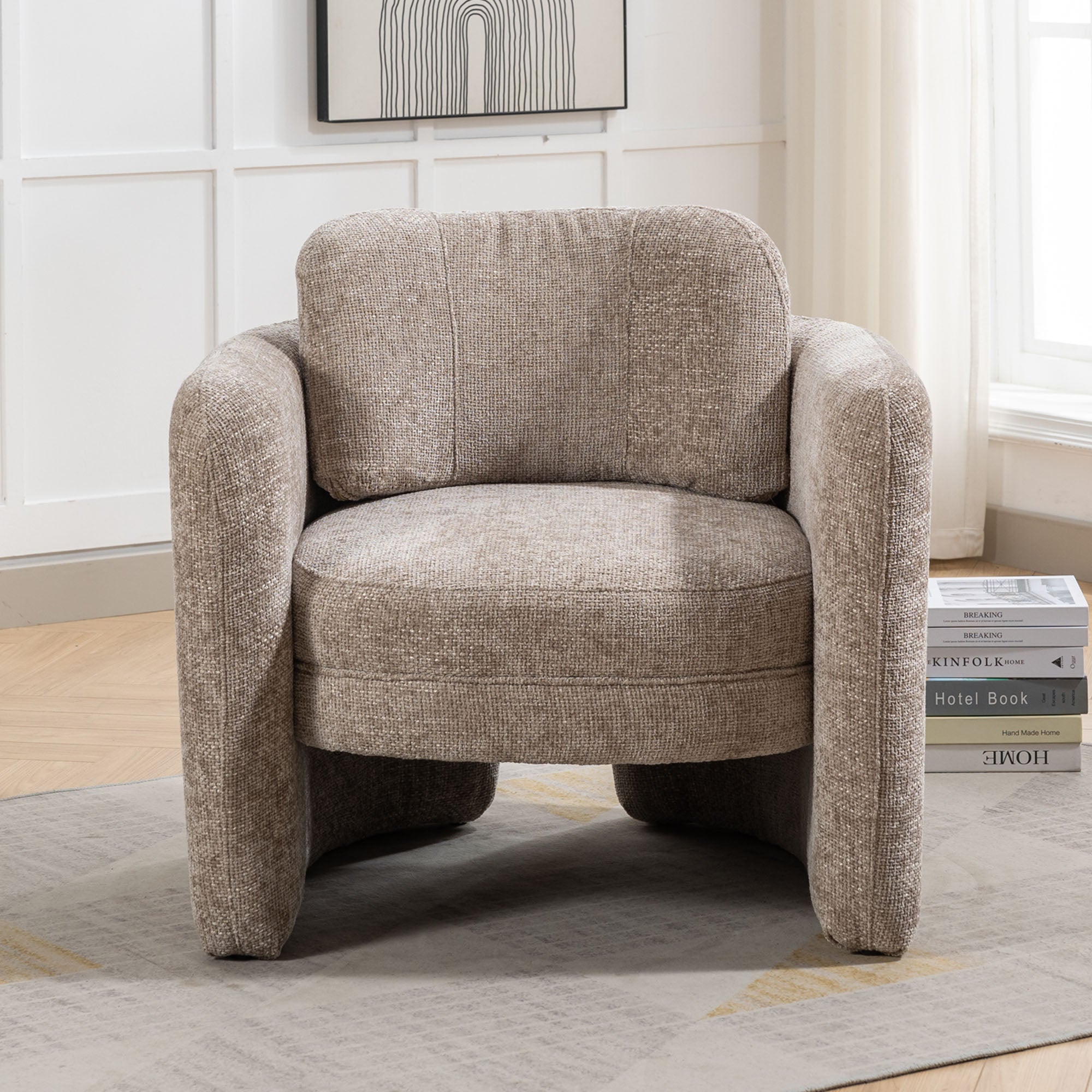 33" W Barrel Accent Chair Armchair