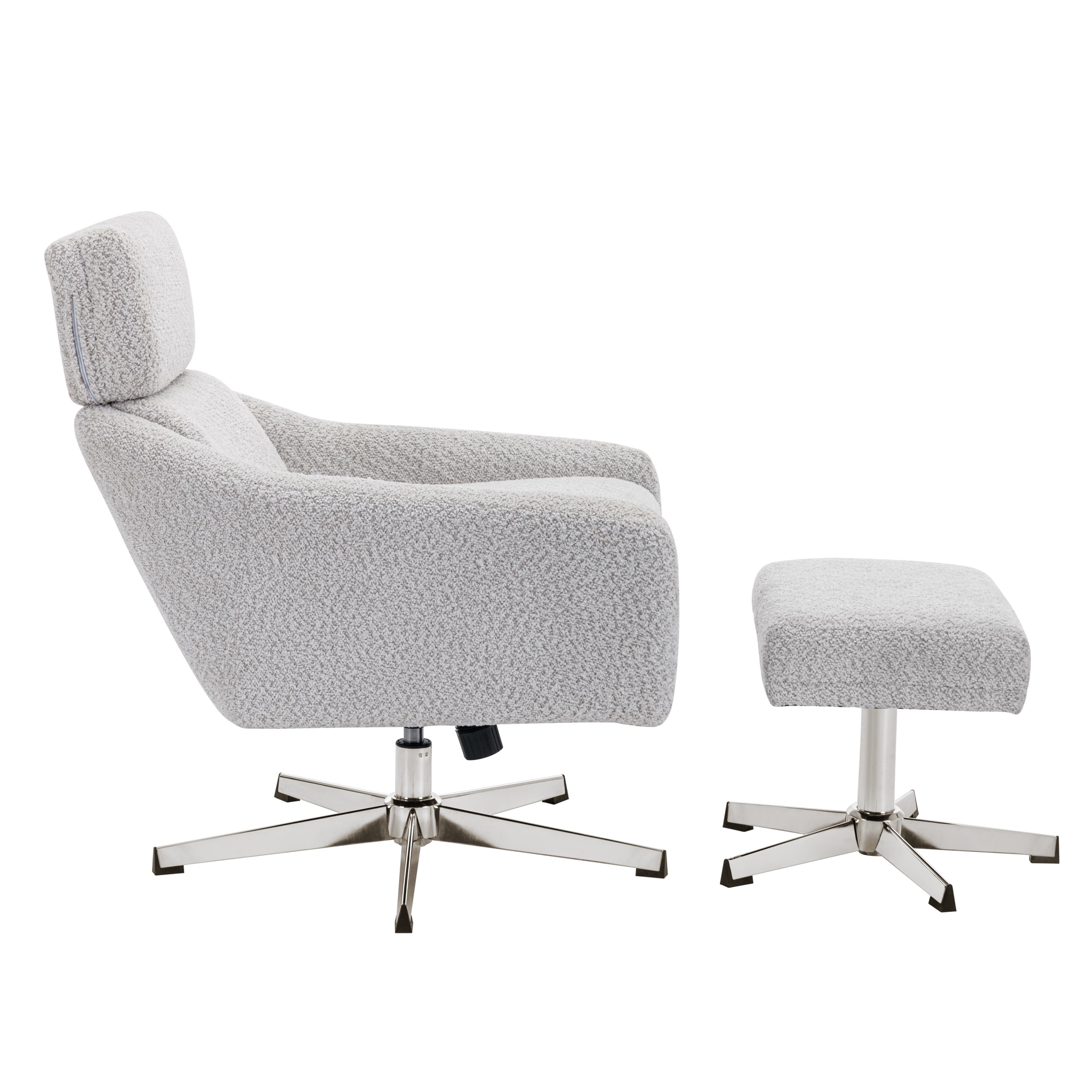 Swivel Armchair with Ottoman