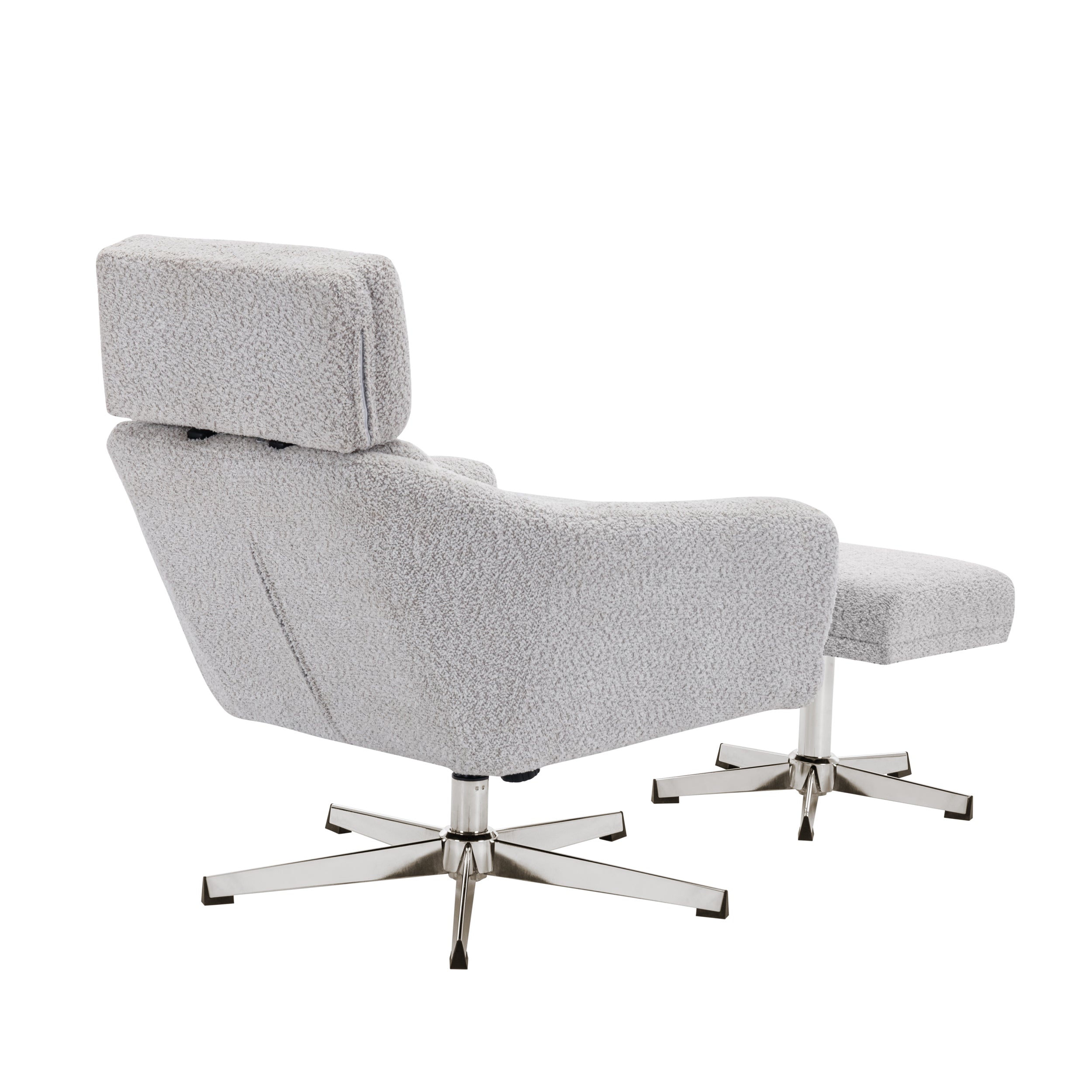 Swivel Armchair with Ottoman