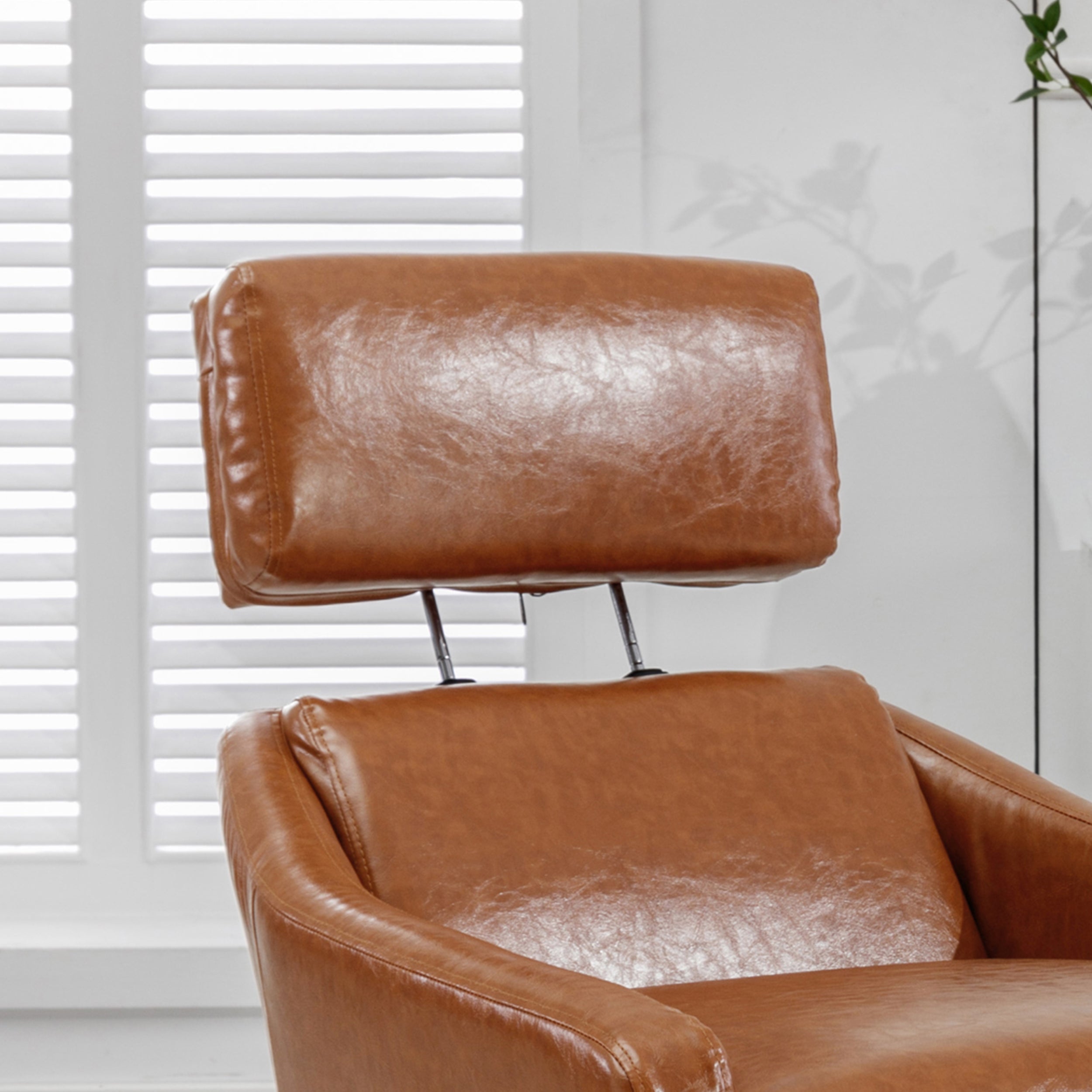 Swivel Armchair with Ottoman