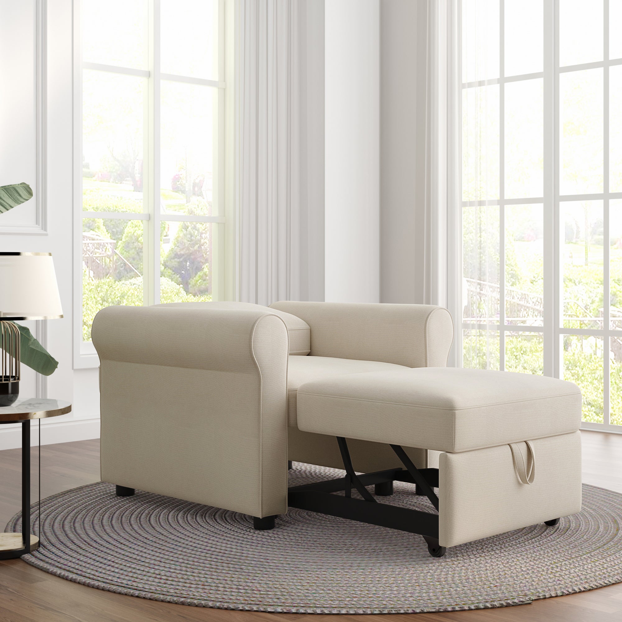 3-in-1 Sofa Bed Chair Convertible Sleeper Chair