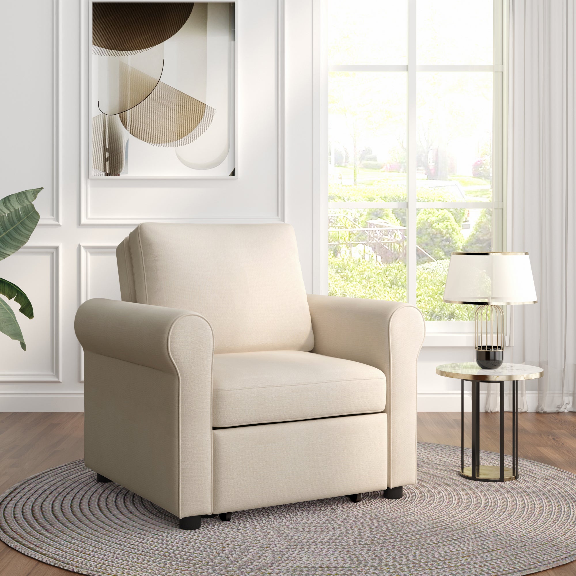 3-in-1 Sofa Bed Chair Convertible Sleeper Chair