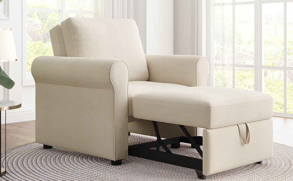 3-in-1 Sofa Bed Chair Convertible Sleeper Chair
