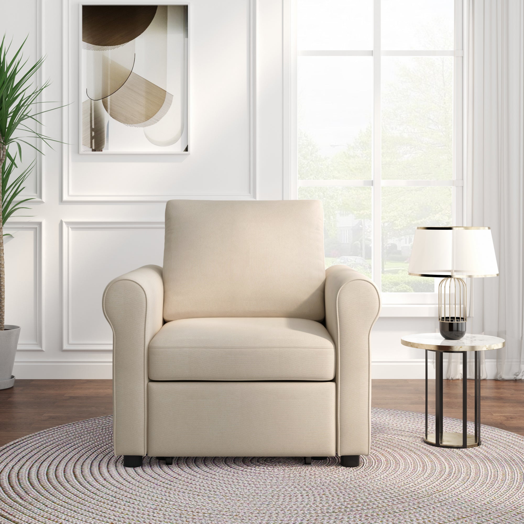 3-in-1 Sofa Bed Chair Convertible Sleeper Chair