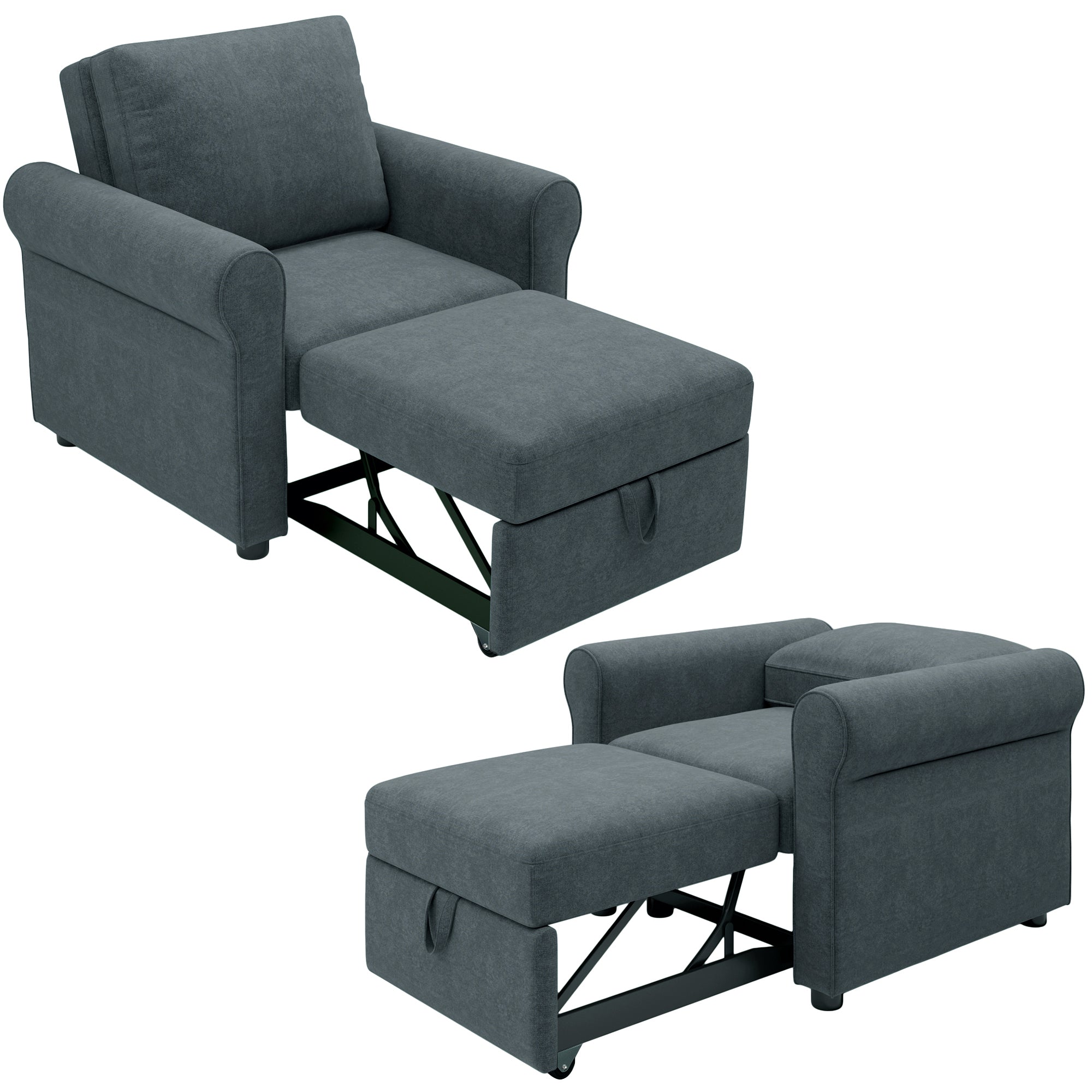3-in-1 Sofa Bed Chair Convertible Sleeper Chair