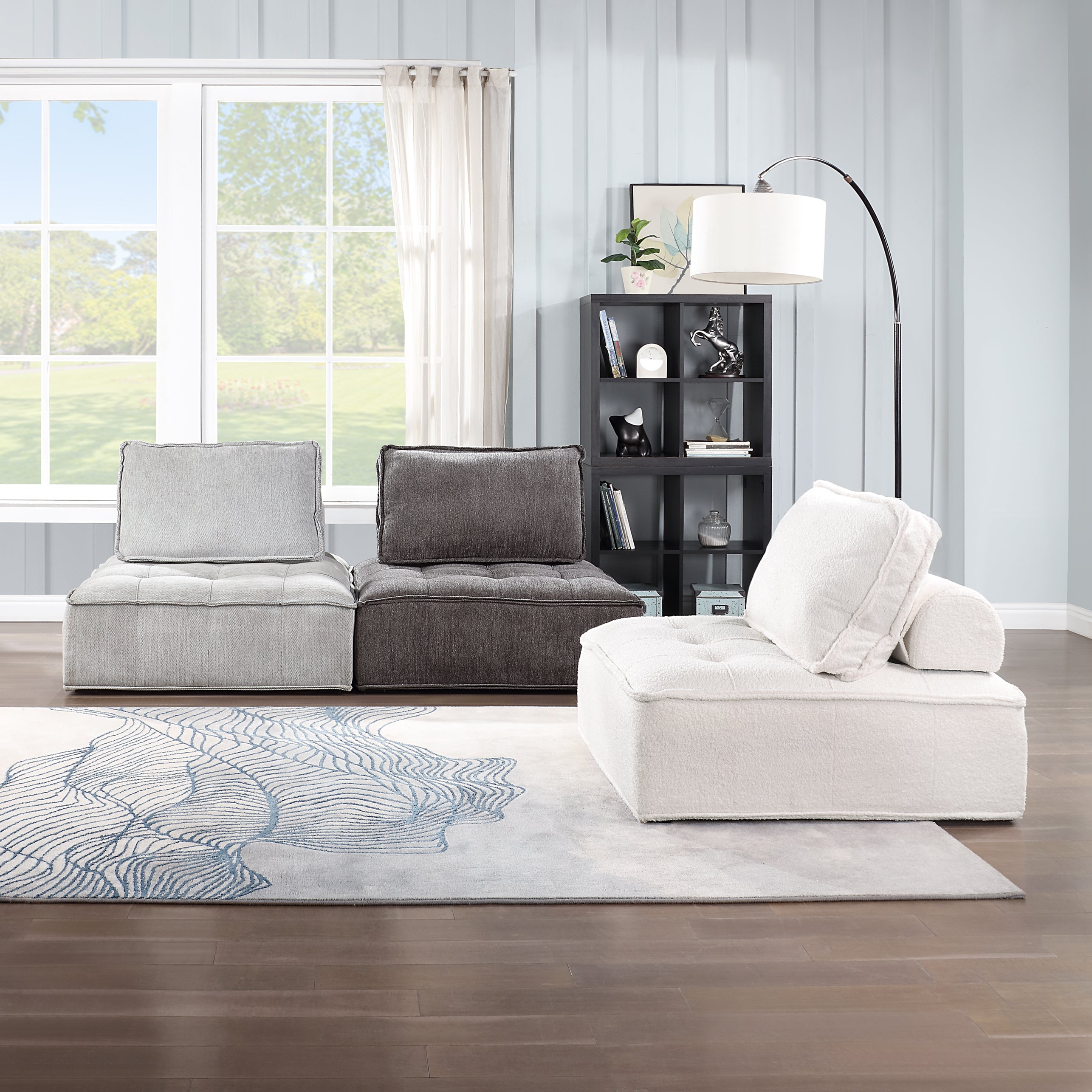 41 inch Upholstered Seating Armless Accent Chair