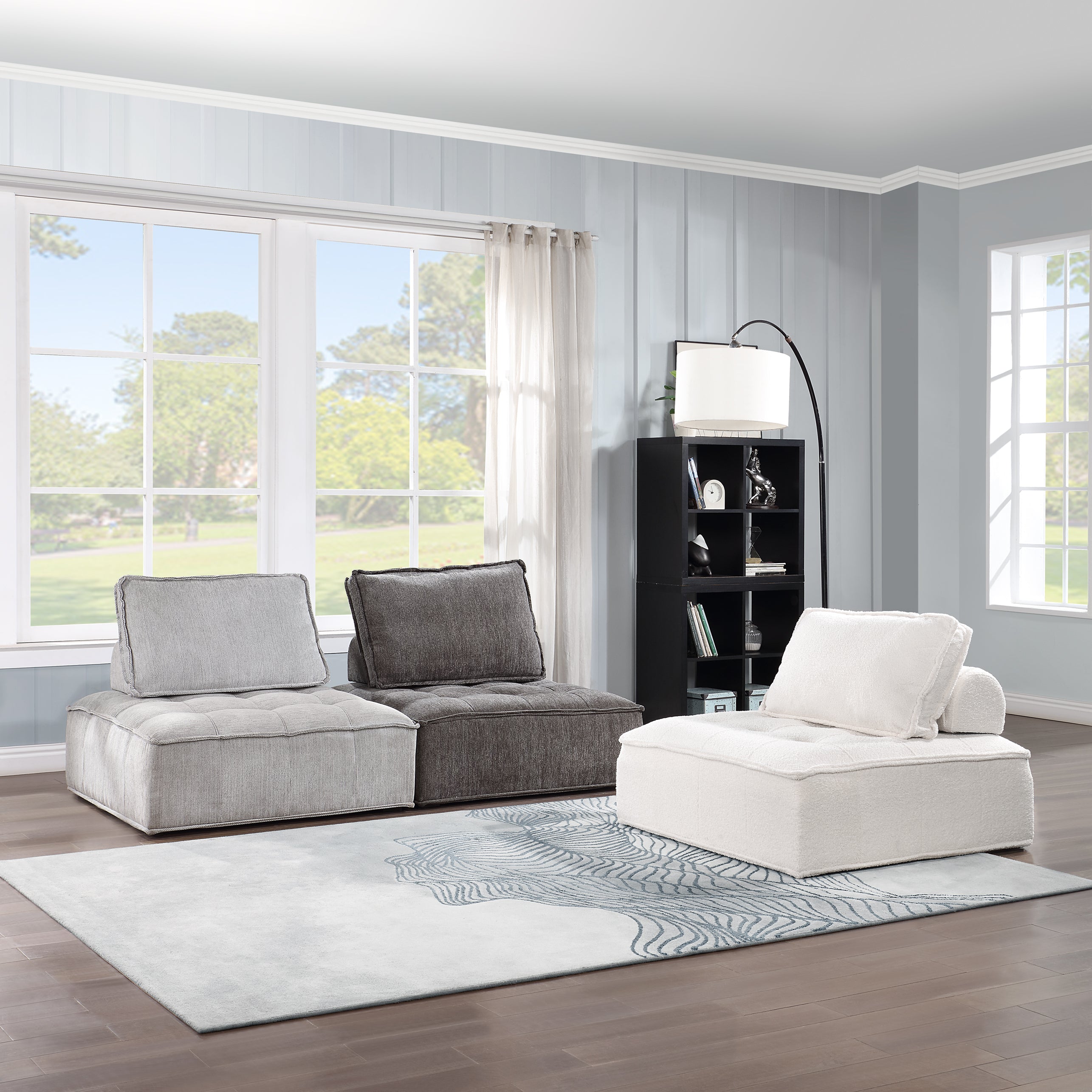 41 inch Upholstered Seating Armless Accent Chair