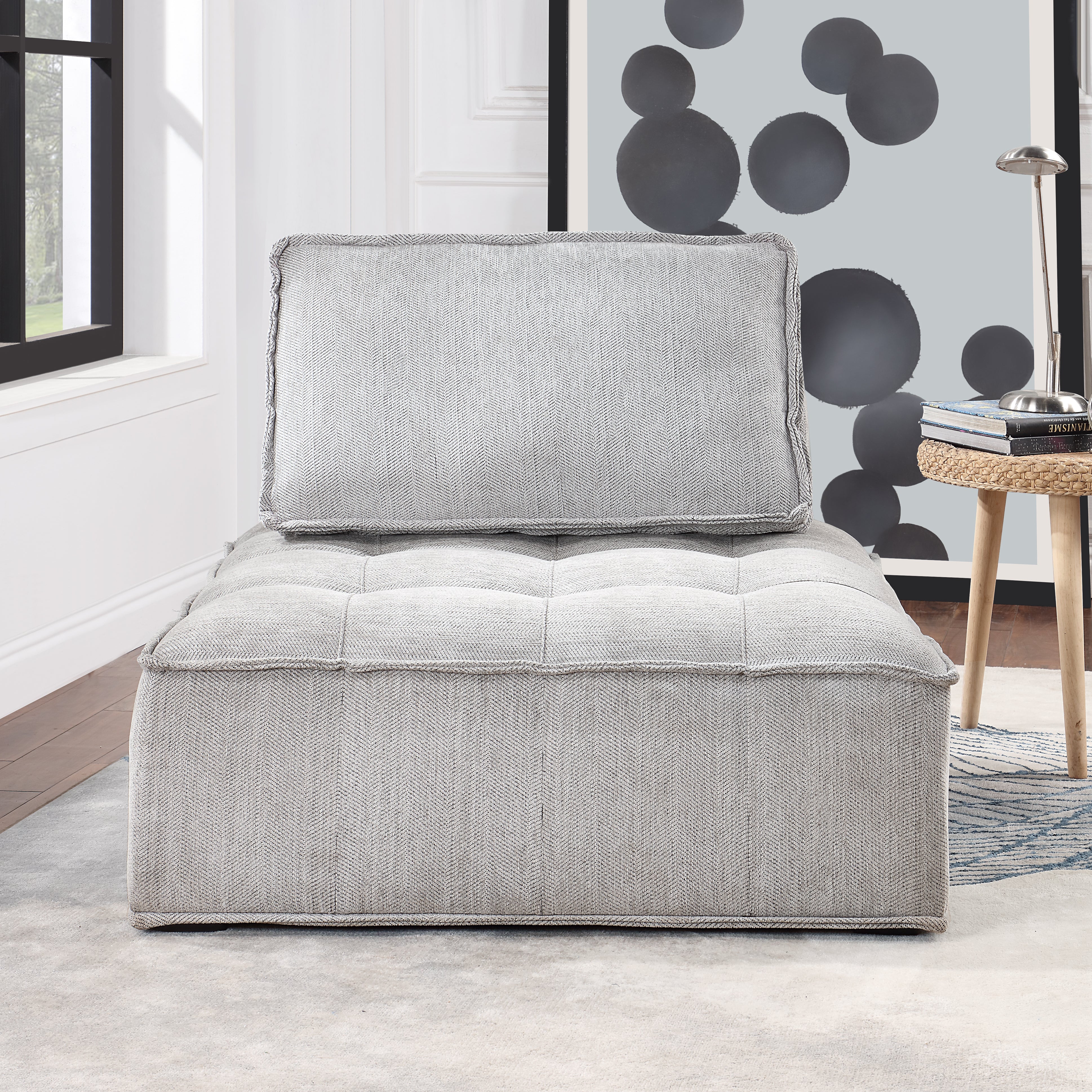 41 inch Upholstered Seating Armless Accent Chair